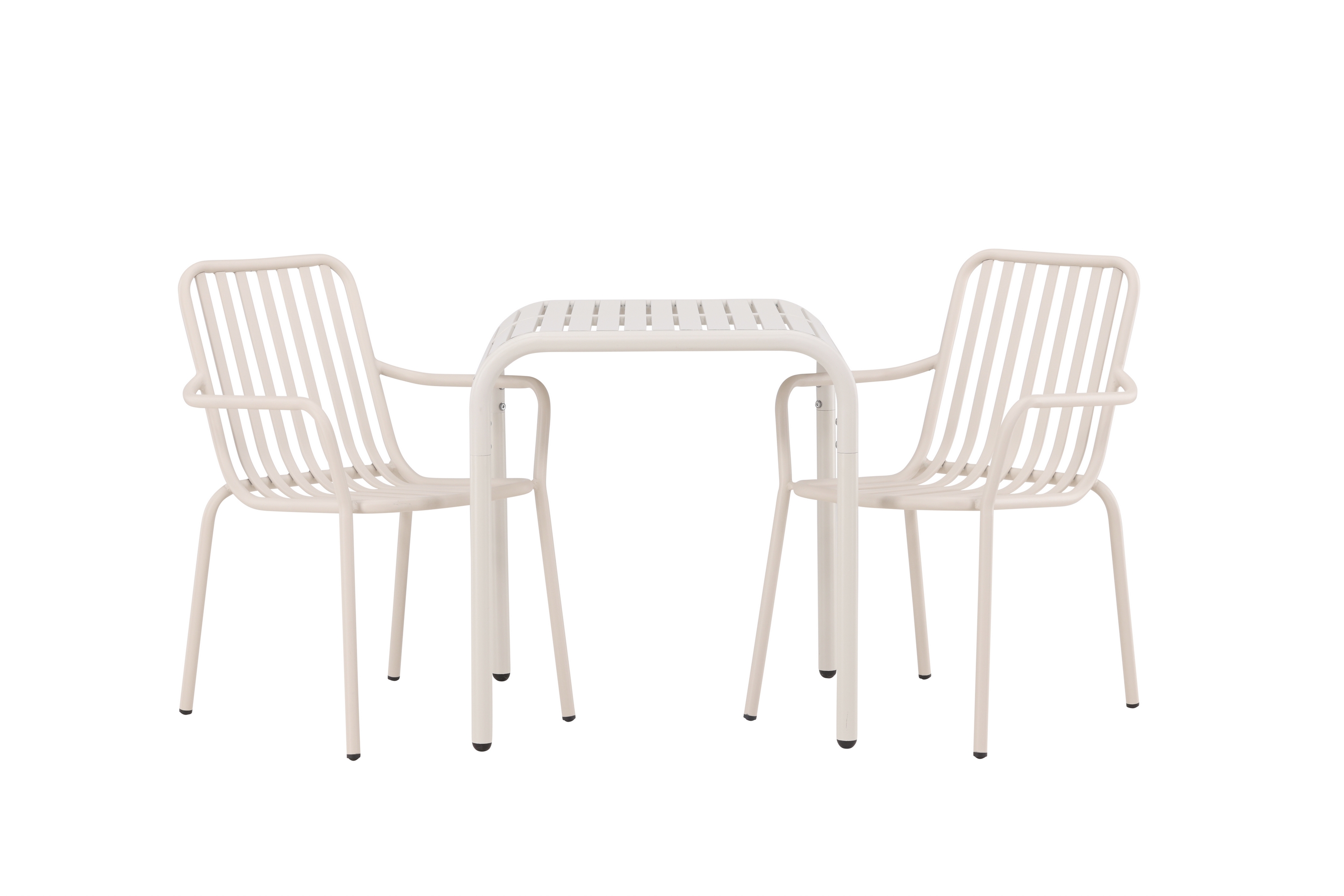 borneo caféset 70 cm + 2 st peking karmstolar - beige