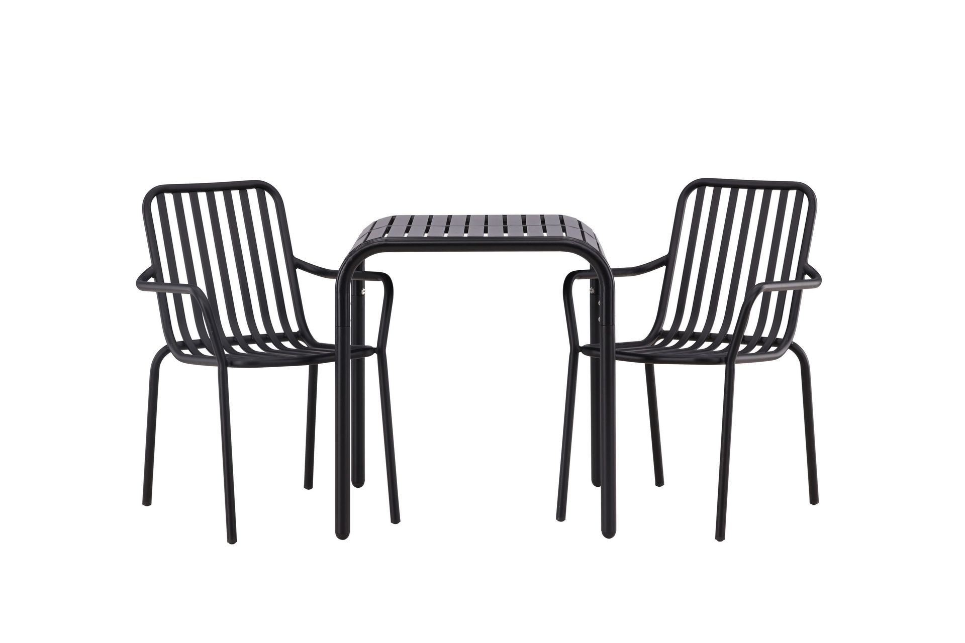 borneo caféset 70 cm + 2 st peking karmstolar svart - svart