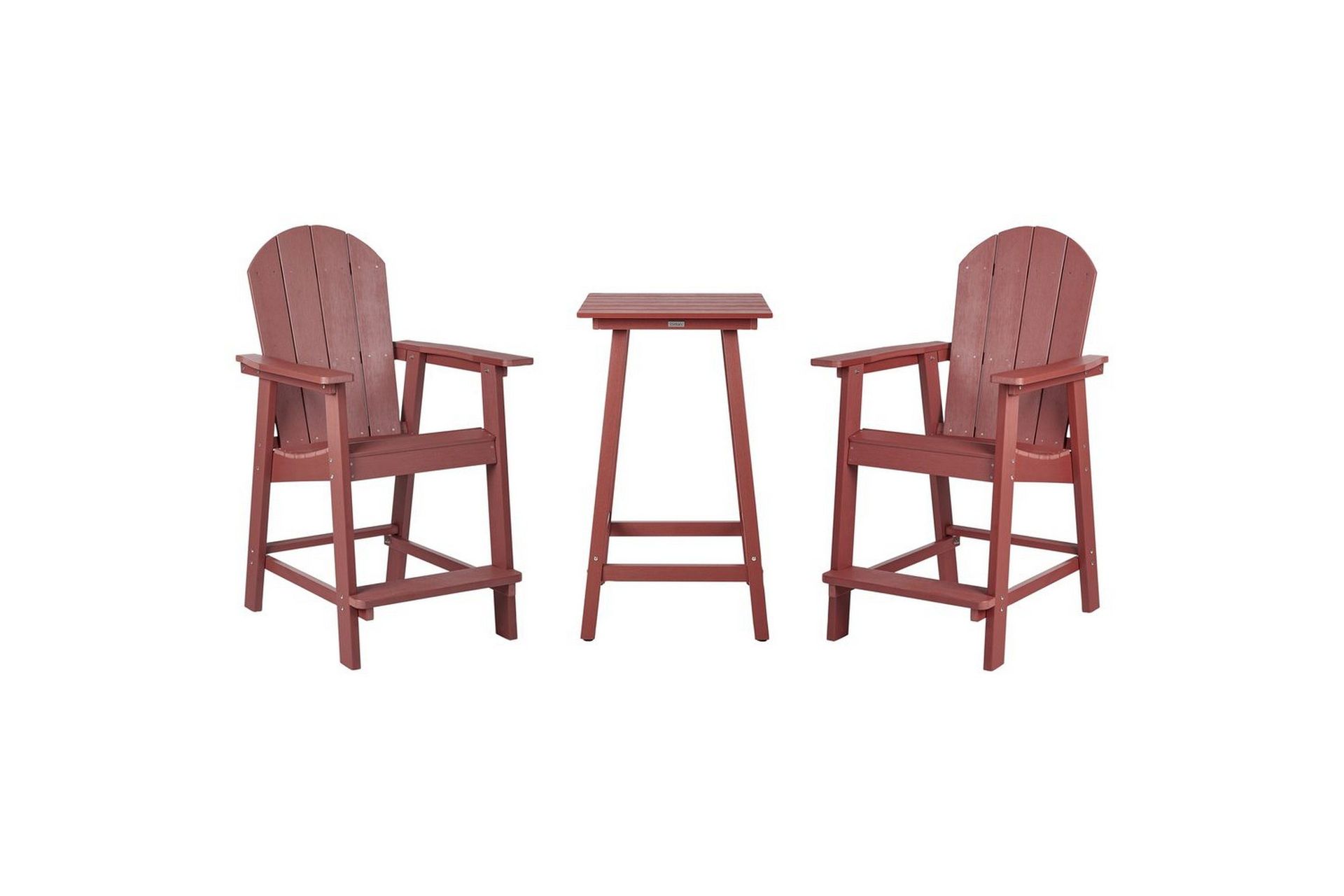 Cafeset Adirondack Röd - Röd