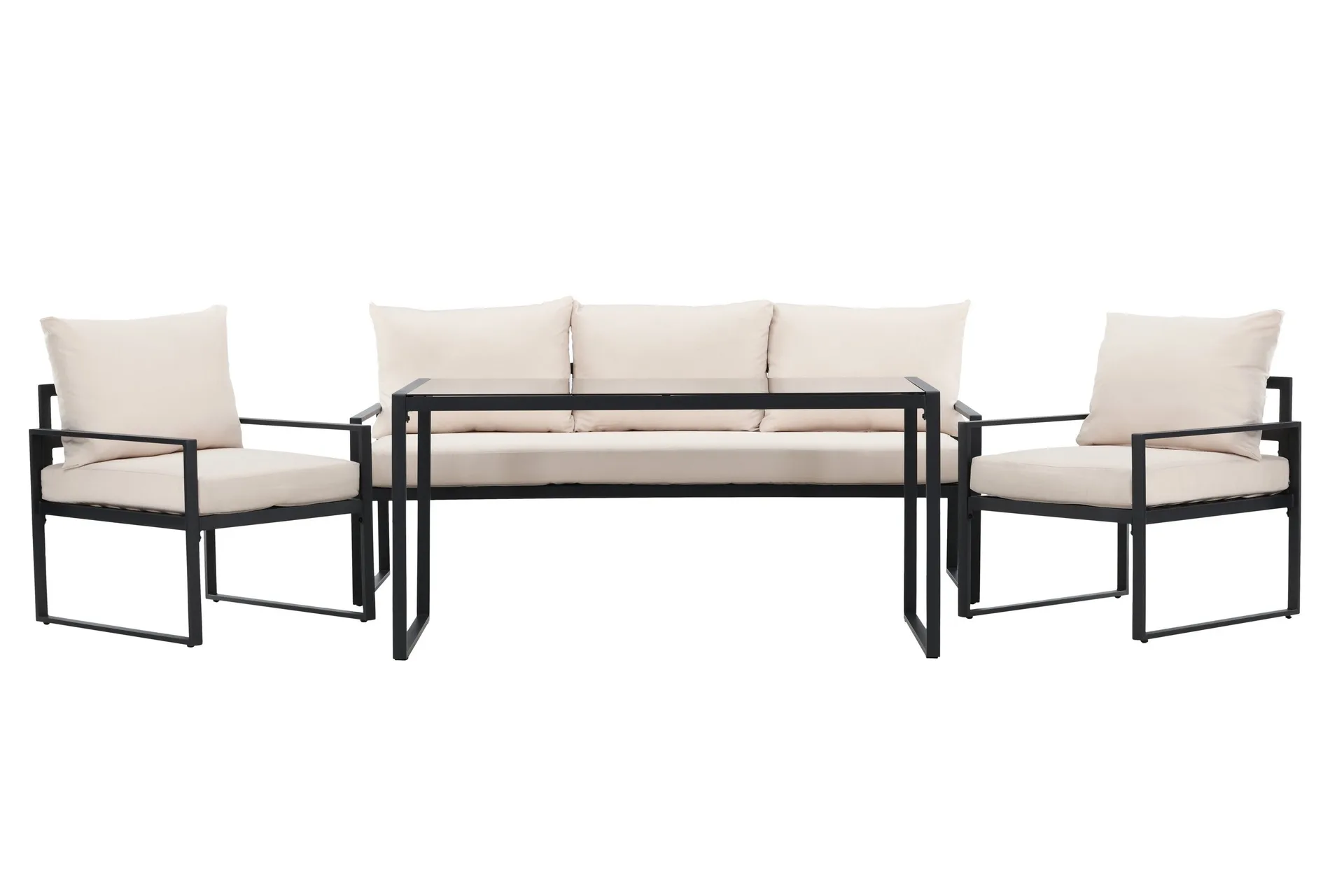 Catania Soffgrupp Utomhus 5-sits - Svart