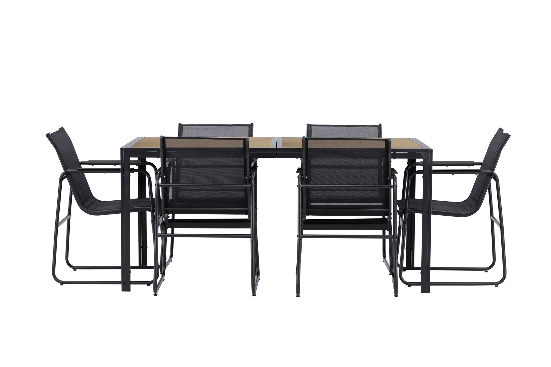 lampedusa matgrupp utomhus 6-sits - svart