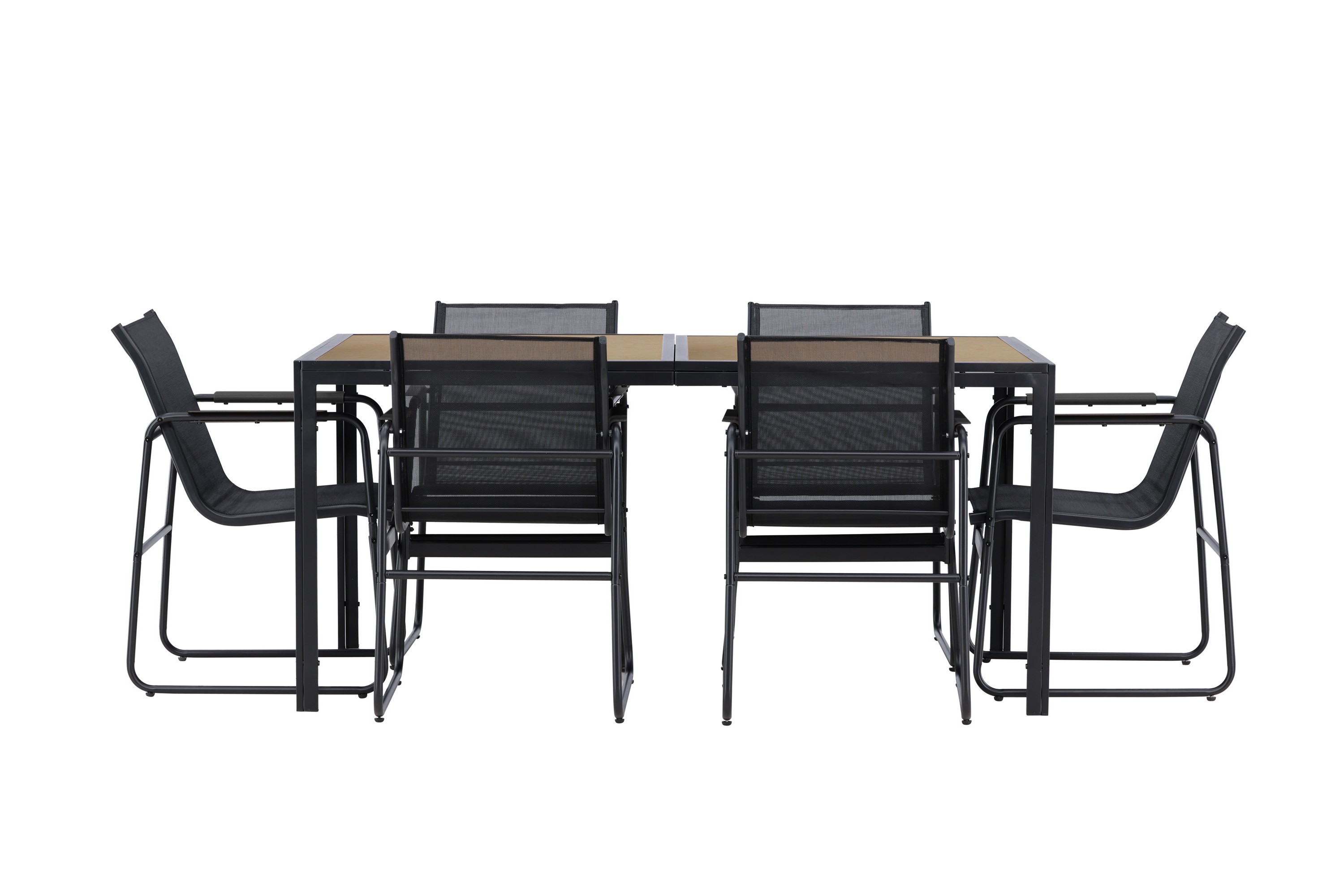 lampedusa matgrupp utomhus 6-sits - svart