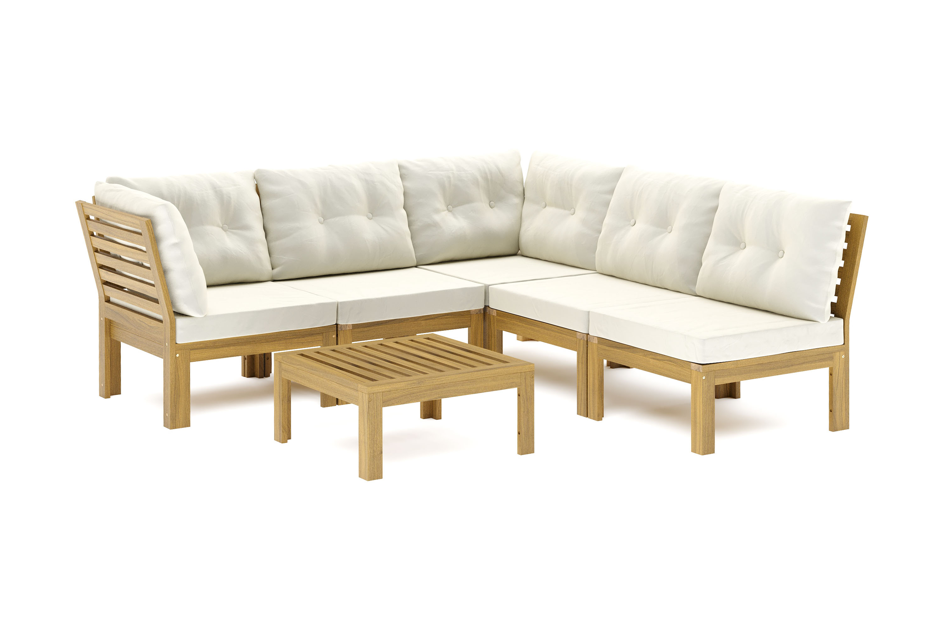 Lindha 5-sits Loungegrupp Utomhus Vändbar Beige