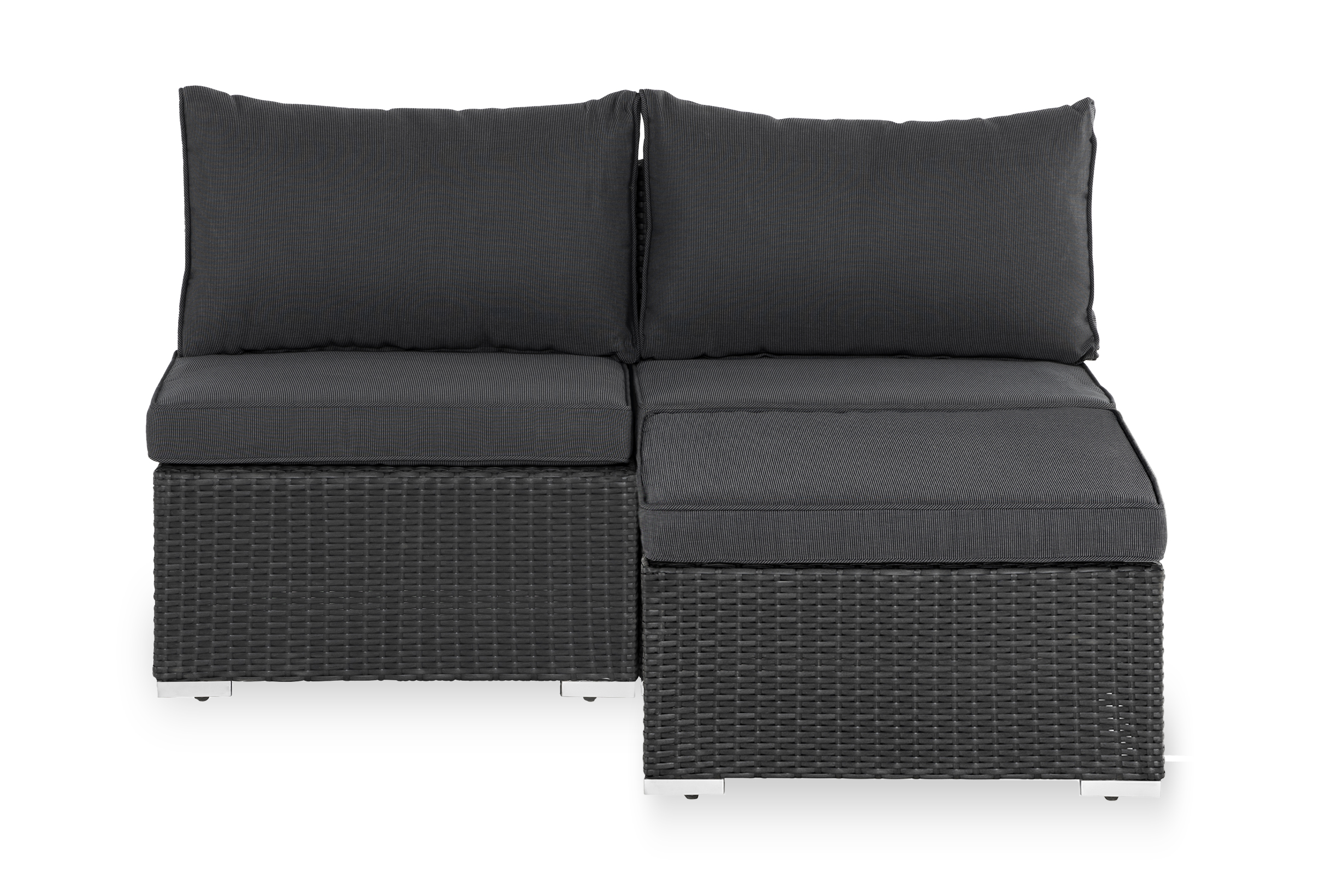 Loungegrupp Utomhus Wisconsin 2-sits Svart