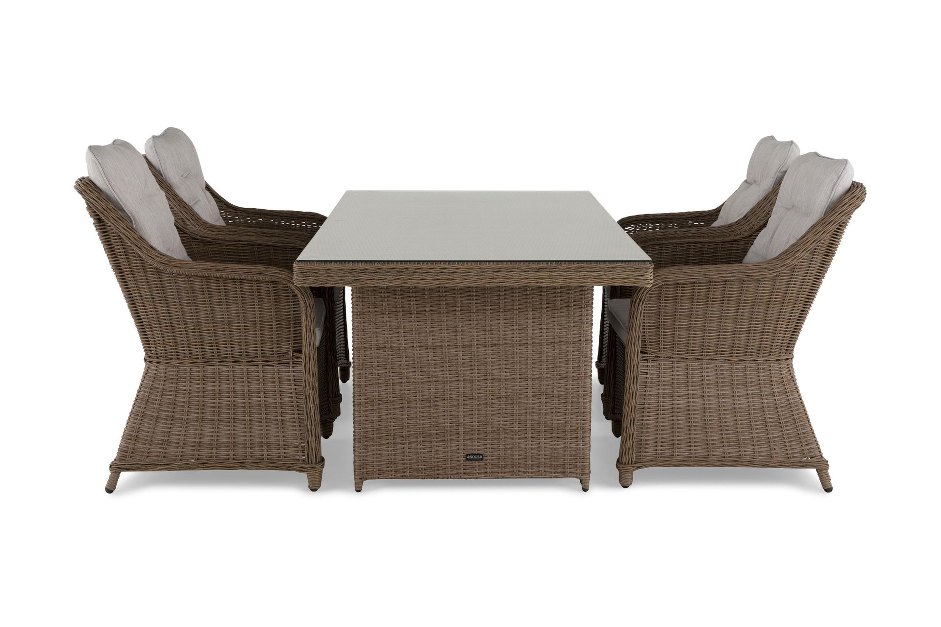 Marcus Matgrupp Utomhus 200 + 4 F&aring;t&ouml;ljer m Dyna - Natur