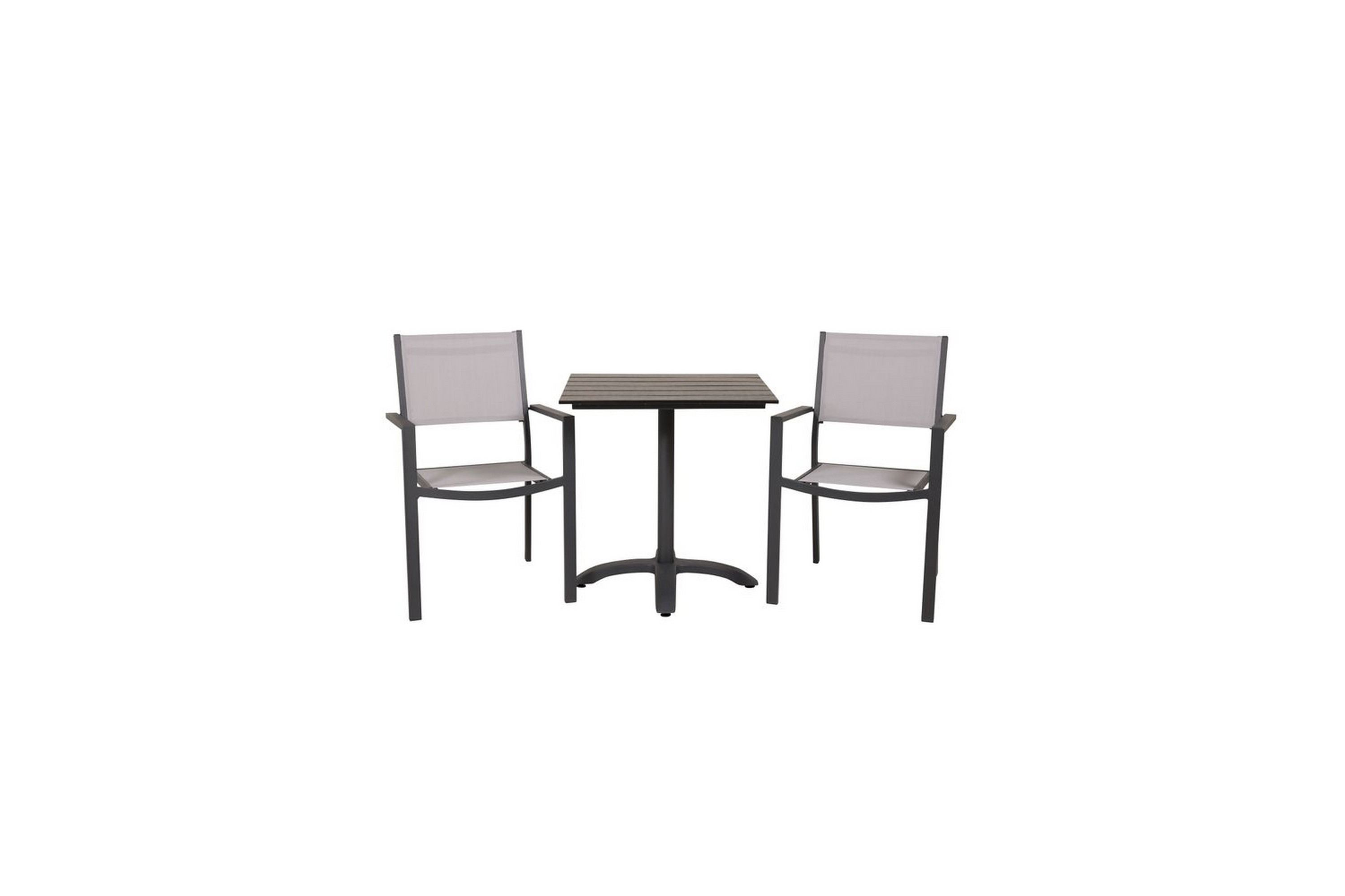 Matgrupp Colorado Cafébord 70x70 cm Svart med 2st Copacabana Stolar