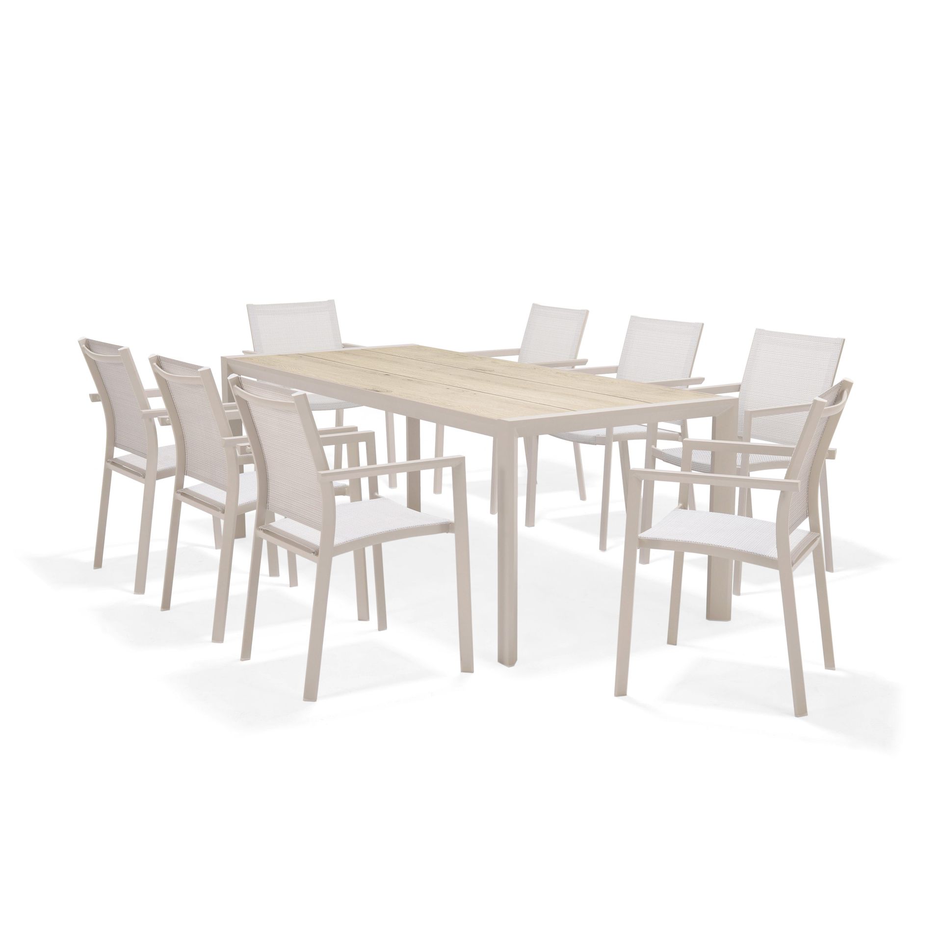 Matgrupp f&ouml;r utomhusbruk Urbanite 205 cm 8 karmstolar - gr&aring;