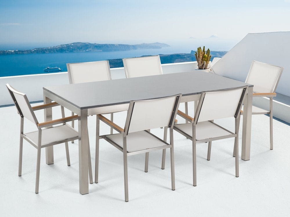 Bacoli Matgrupp Utomhus 180 cm + 6 Utestolar - Gr&aring;