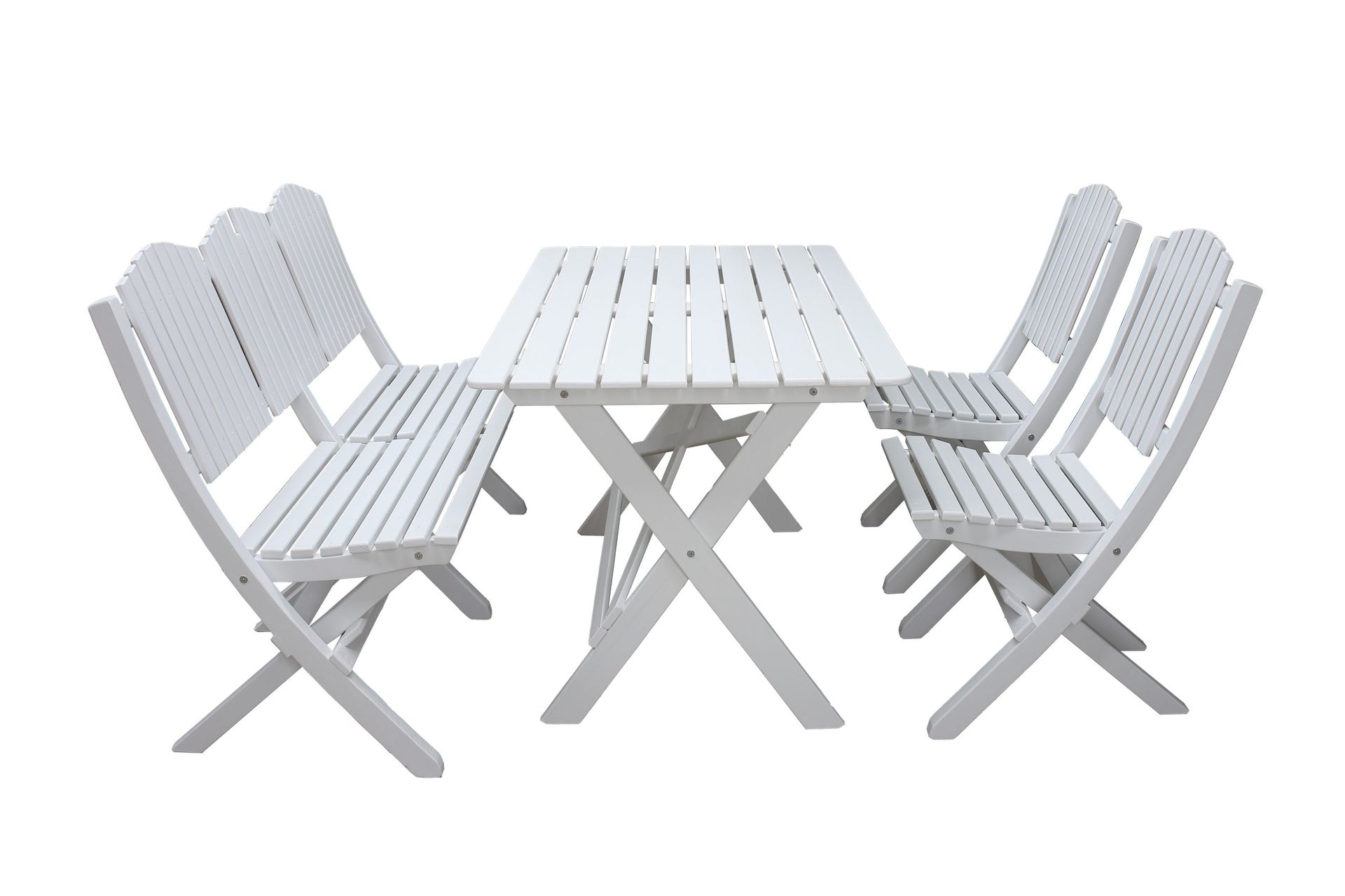 Delpino Matgrupp Utomhus 125 cm - Vit