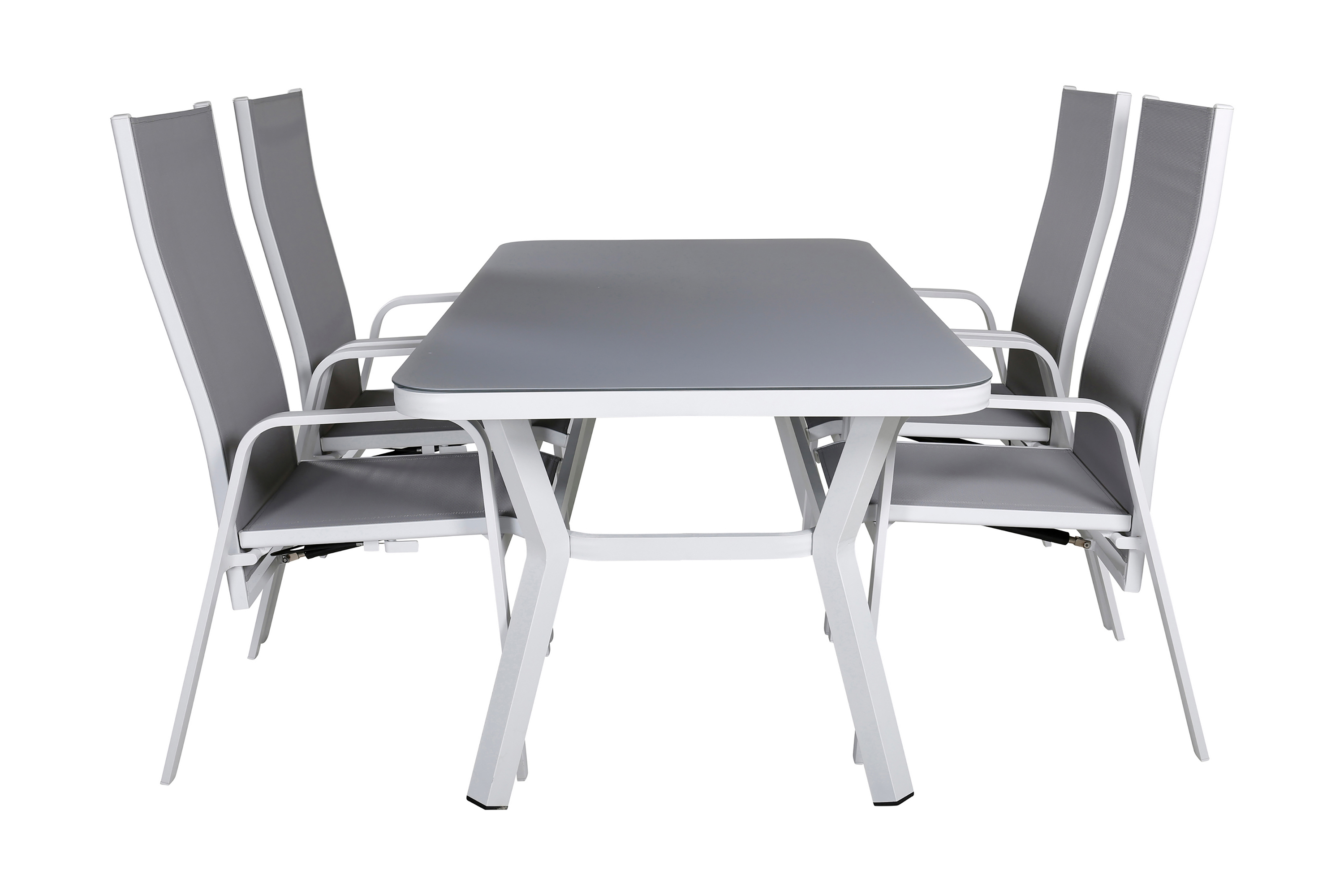 Virya Matgrupp Utomhus 160cm 4 Copacabana Reclinerstolar Svart/Brun