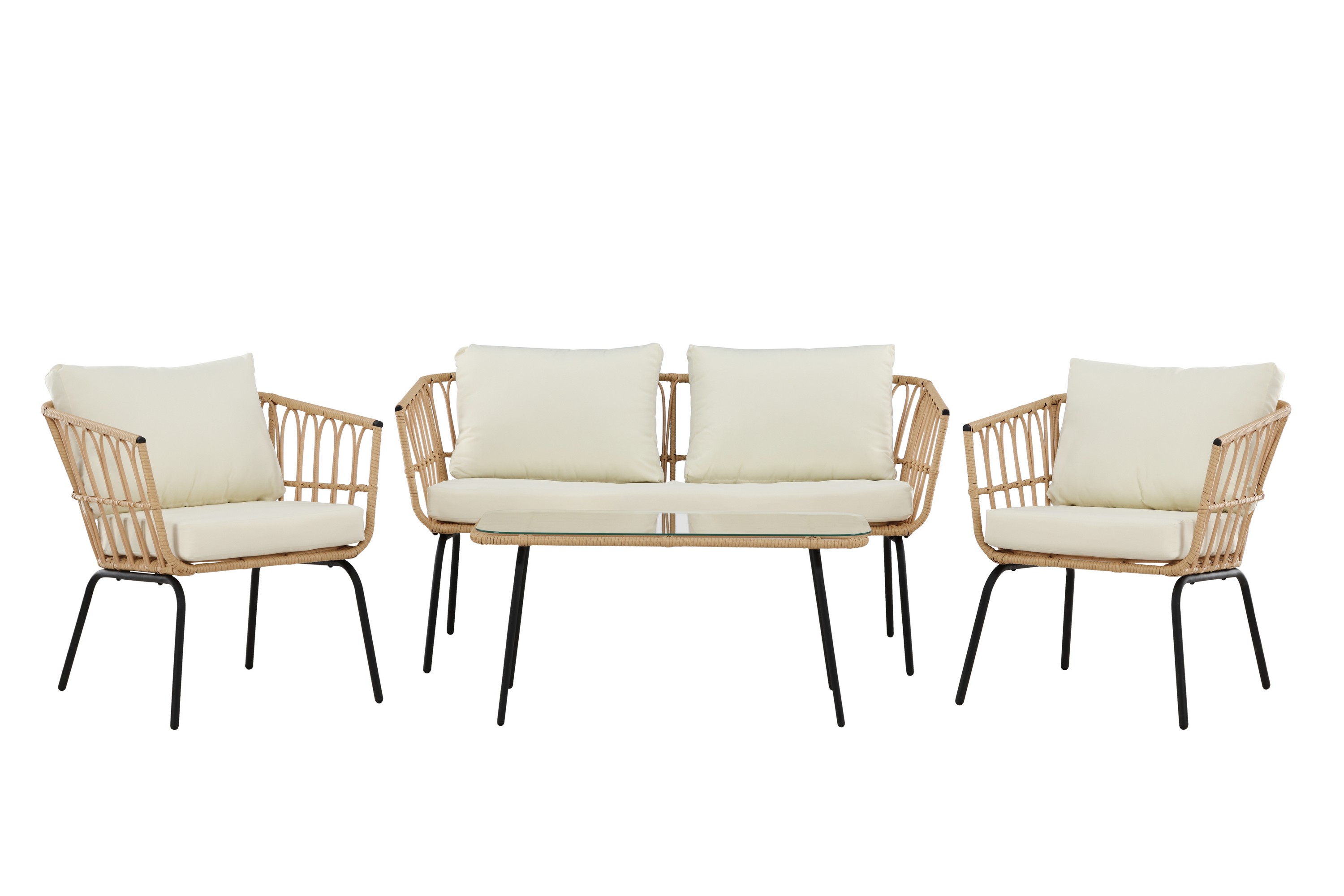 Ortigia Soffgrupp Utomhus 4-sits Natur