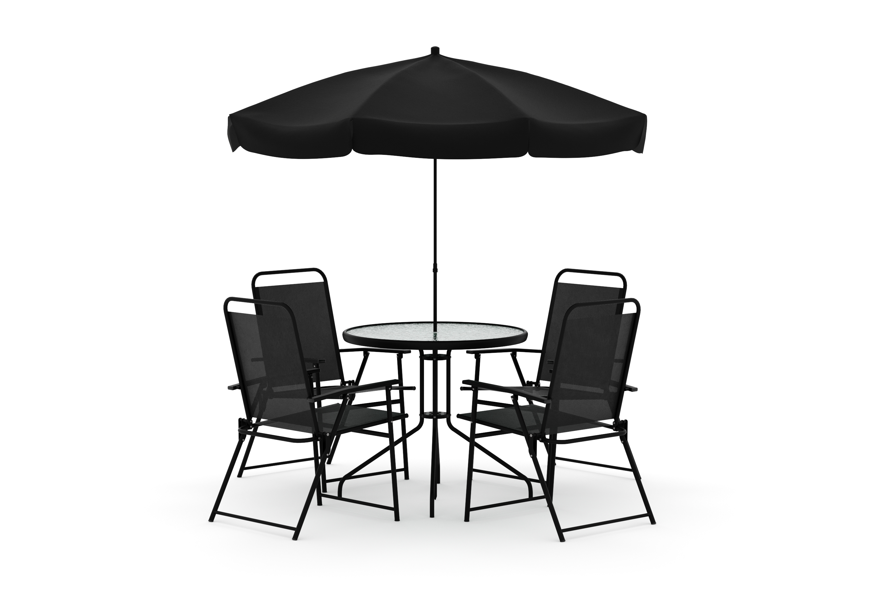 samra matgrupp utomhus 4-sits - svart