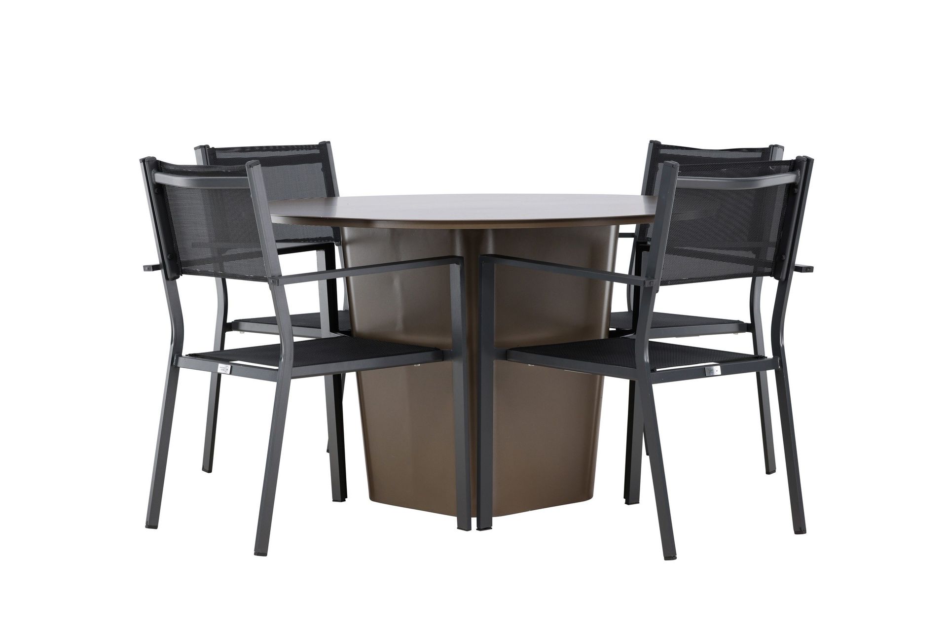 Santa Fe Matgrupp Utomhus + 4 Copacabana Utestolar - Brun