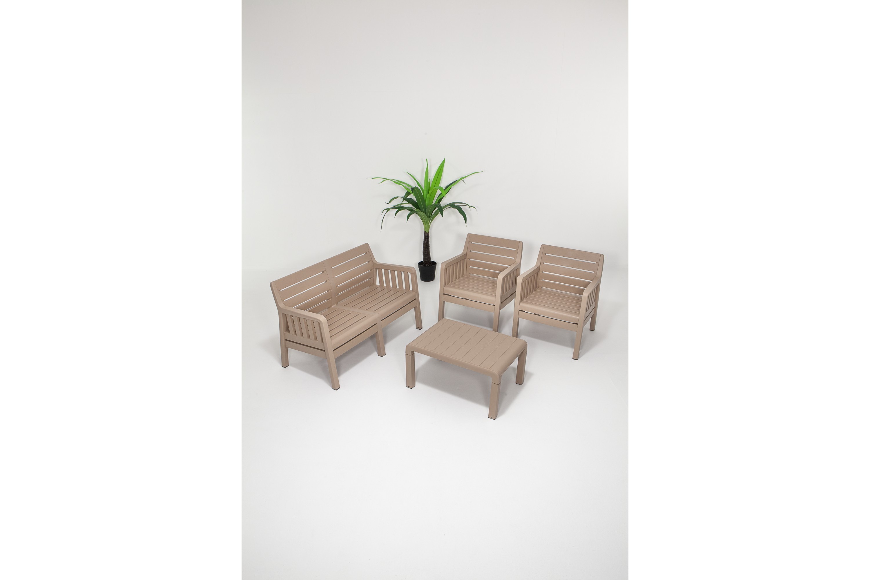 Soffgrupp Utomhus Desi 4-sits Brun