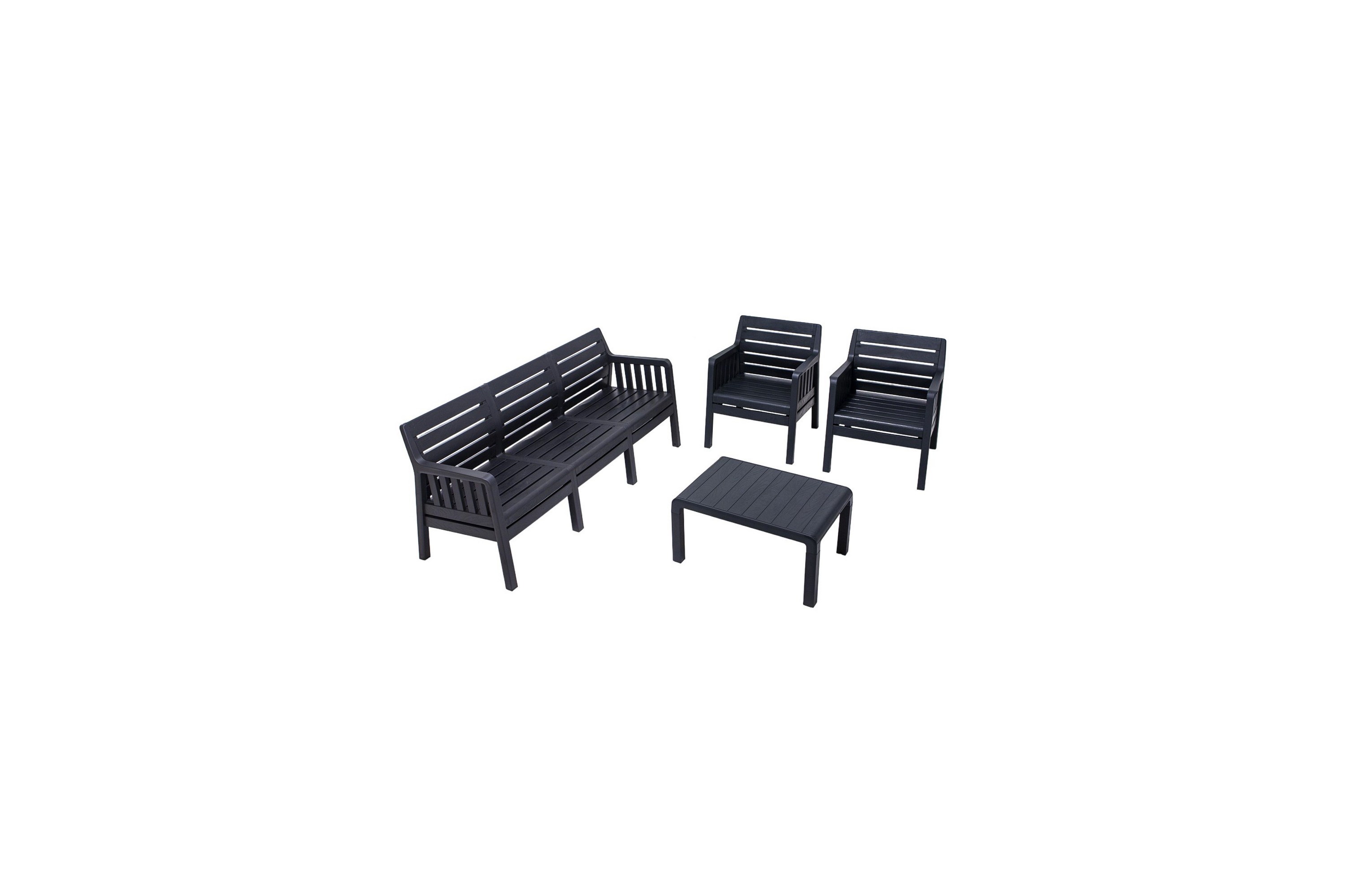 Soffgrupp Utomhus Desi 5-sits Svart