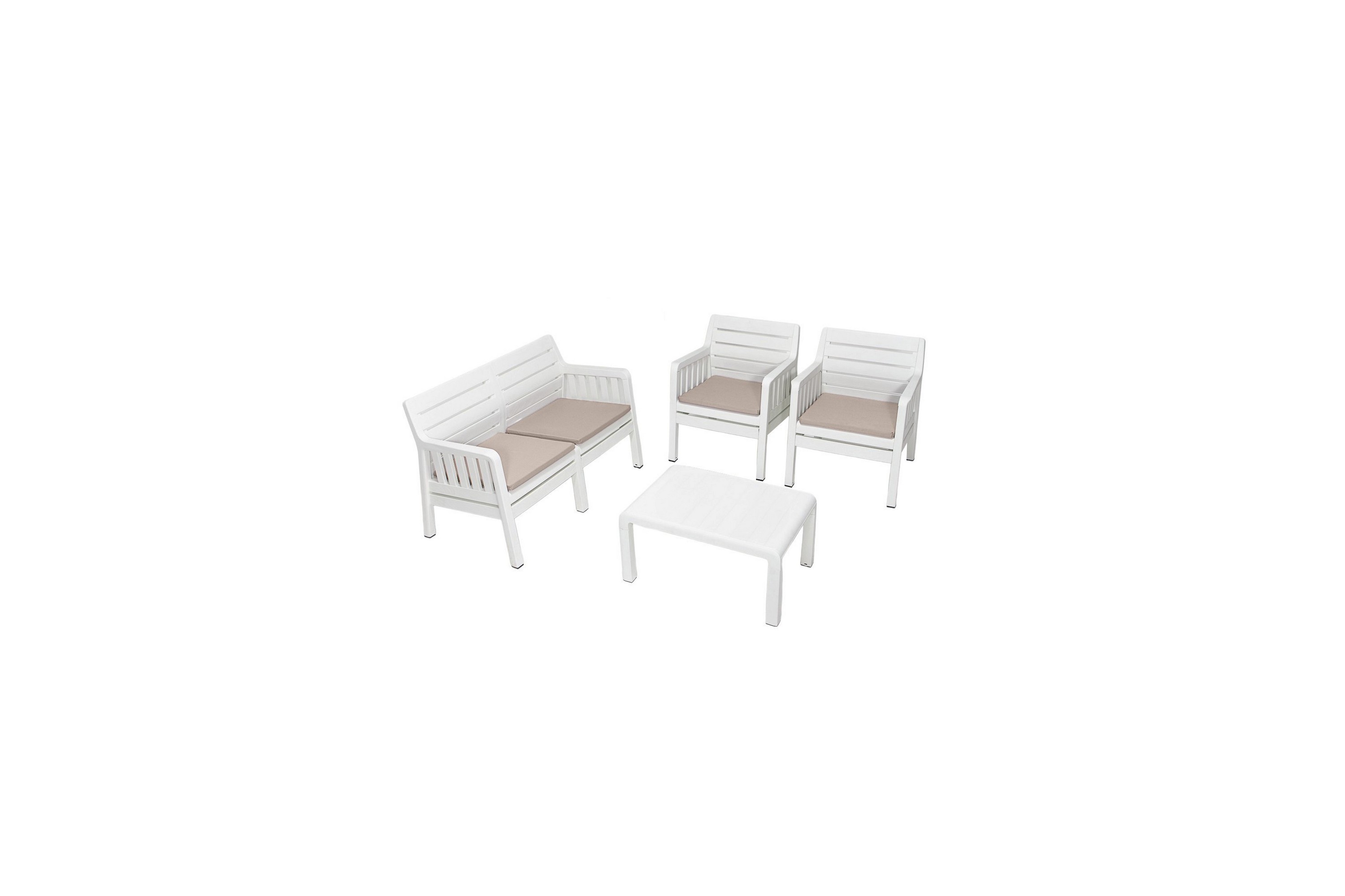 Soffgrupp Utomhus Elvor 4-sits Vit