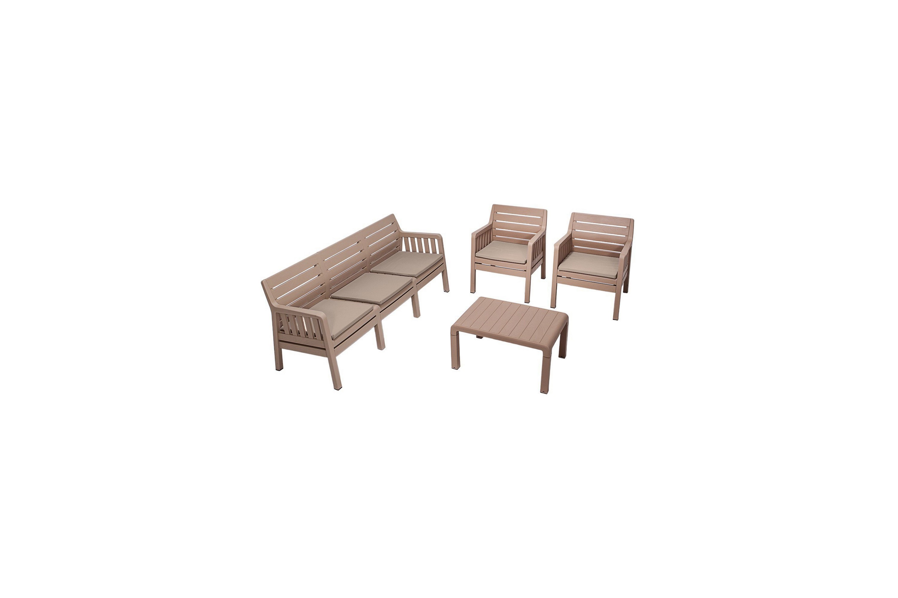 Soffgrupp Utomhus Elvor 5-sits Brun
