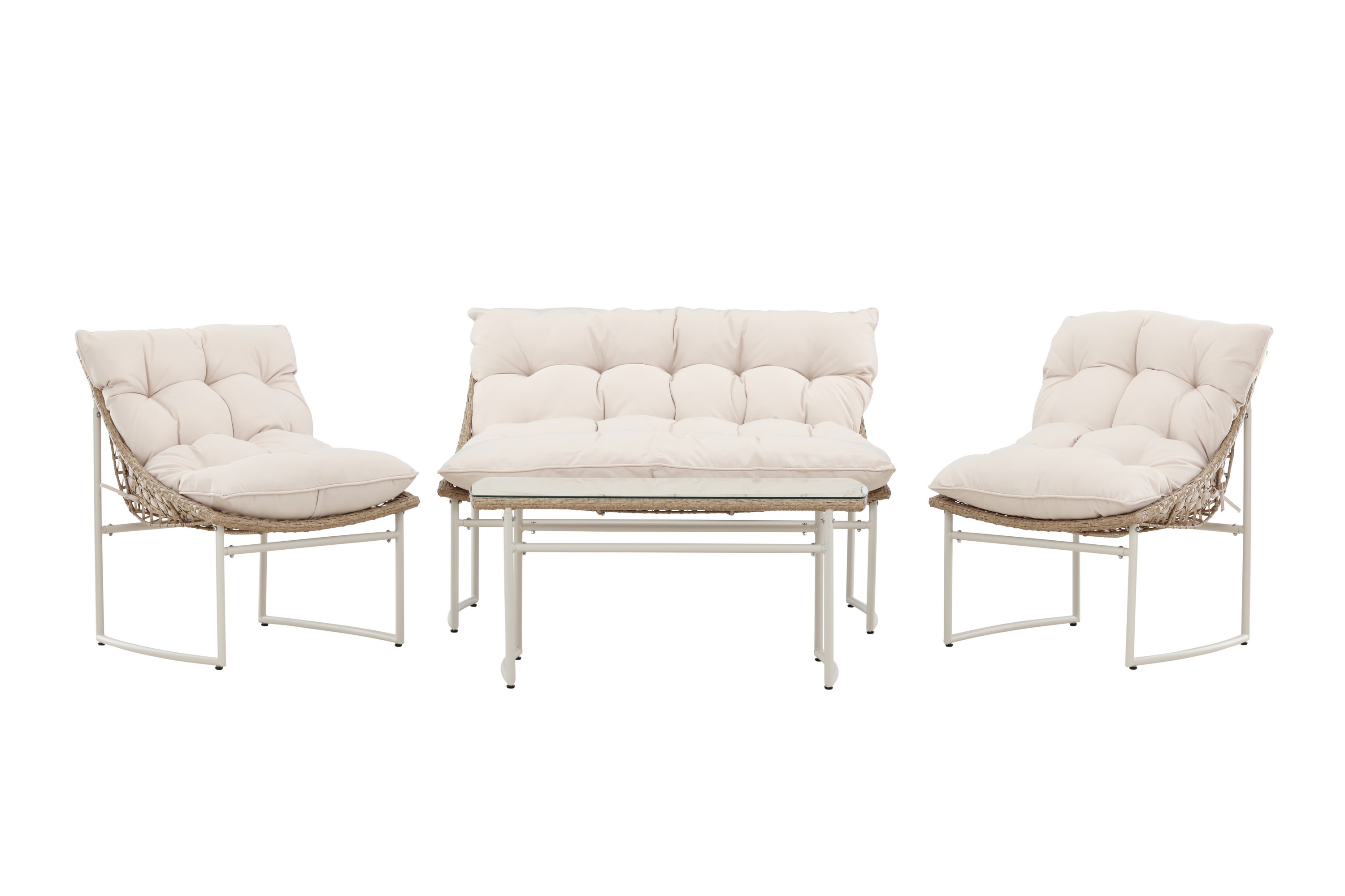 Tina Soffgrupp Utomhus 4-sits Beige