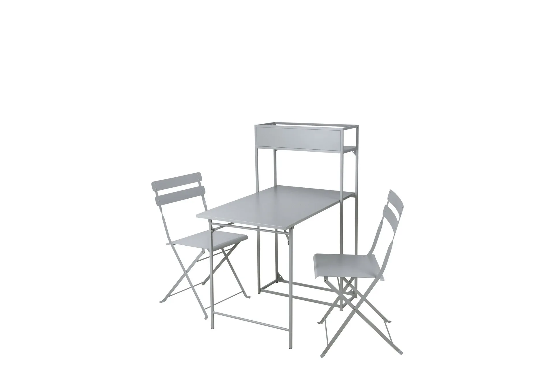 Tourra Liten Balkonggrupp 2-sits - Cafeset till balkong och uteplats - Grå