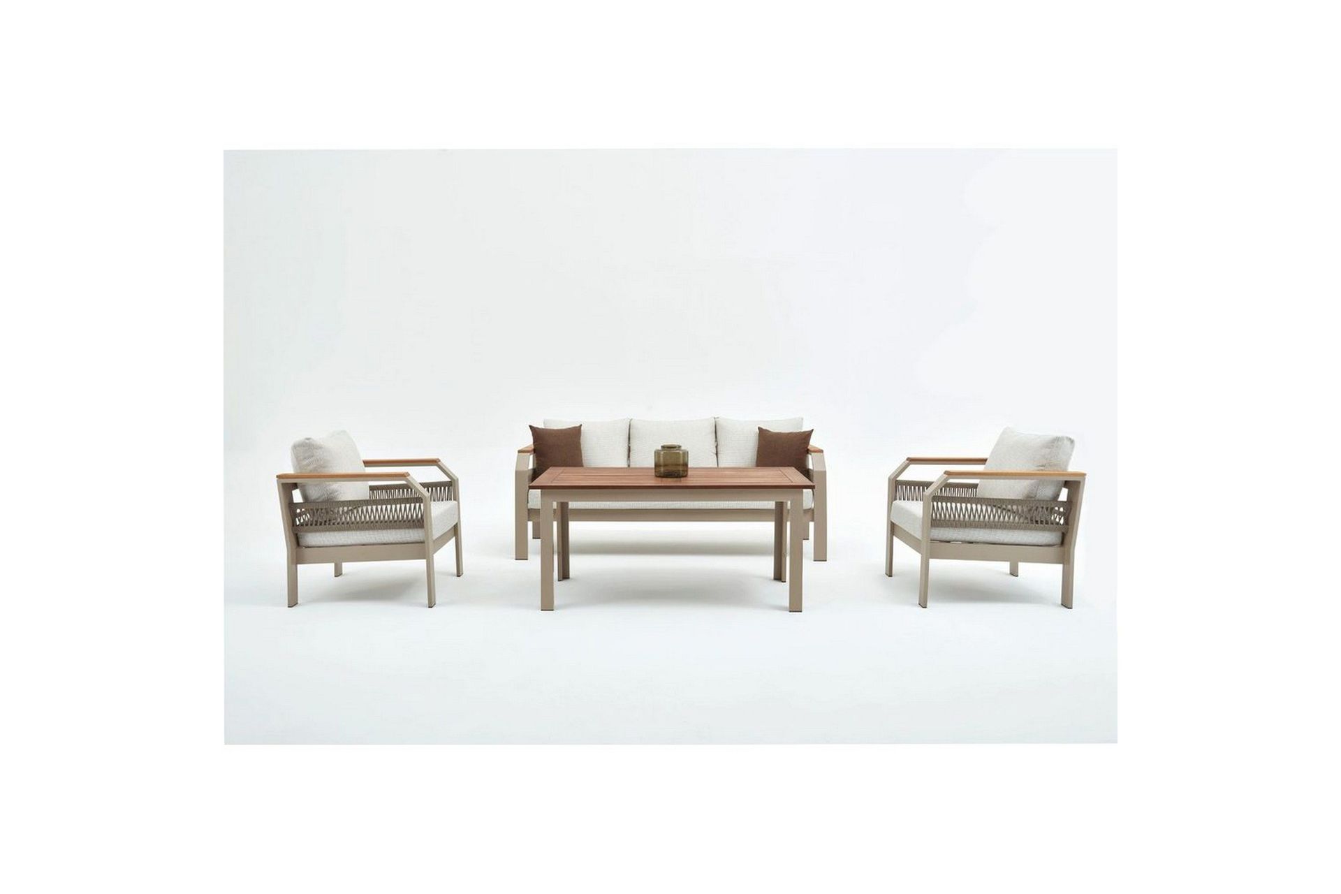 Trädgårdsloungeset Farra Beige - Beige