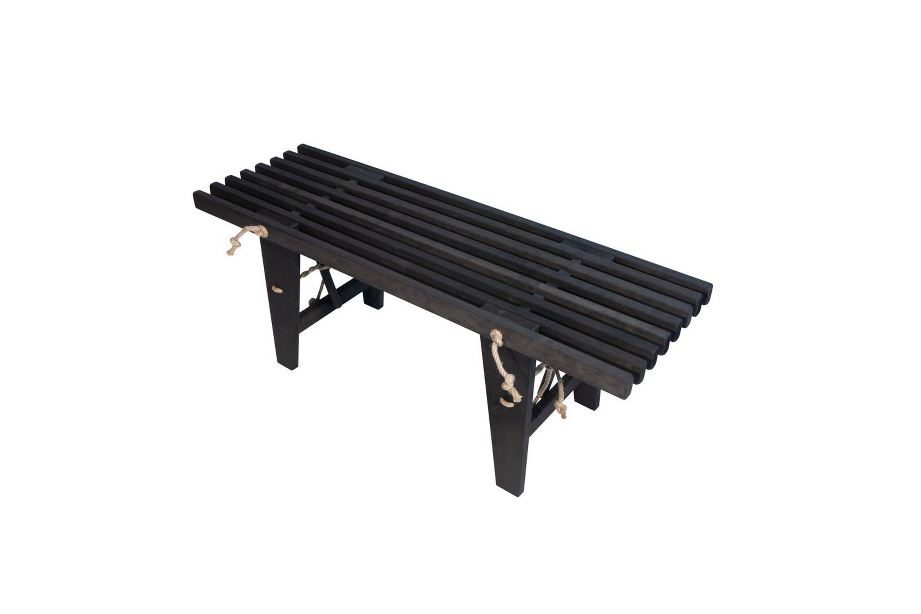 Bänk Utomhus EcoFurn Ecobench 120 cm Al Svart Oljad Al Svart Oljad