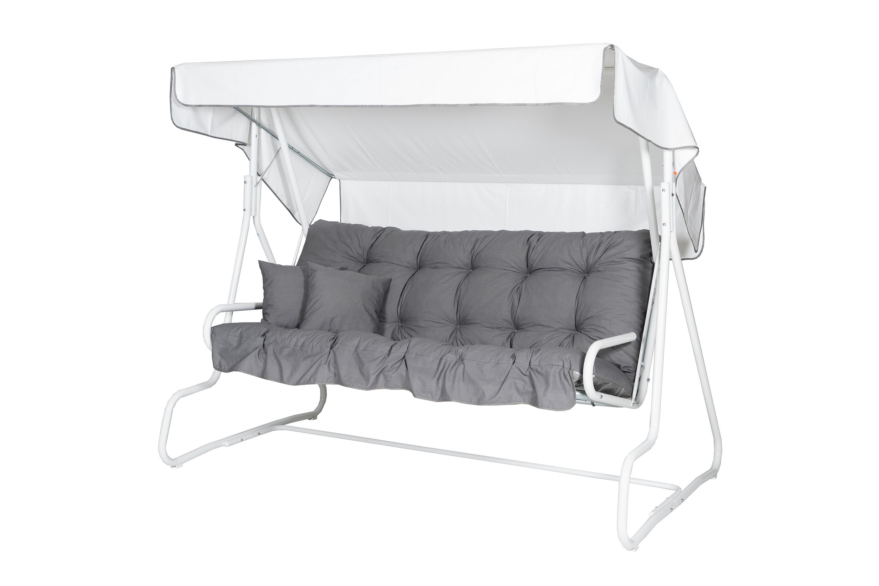 De Luxe Komplett Hammock 196 cm Vit/Grå