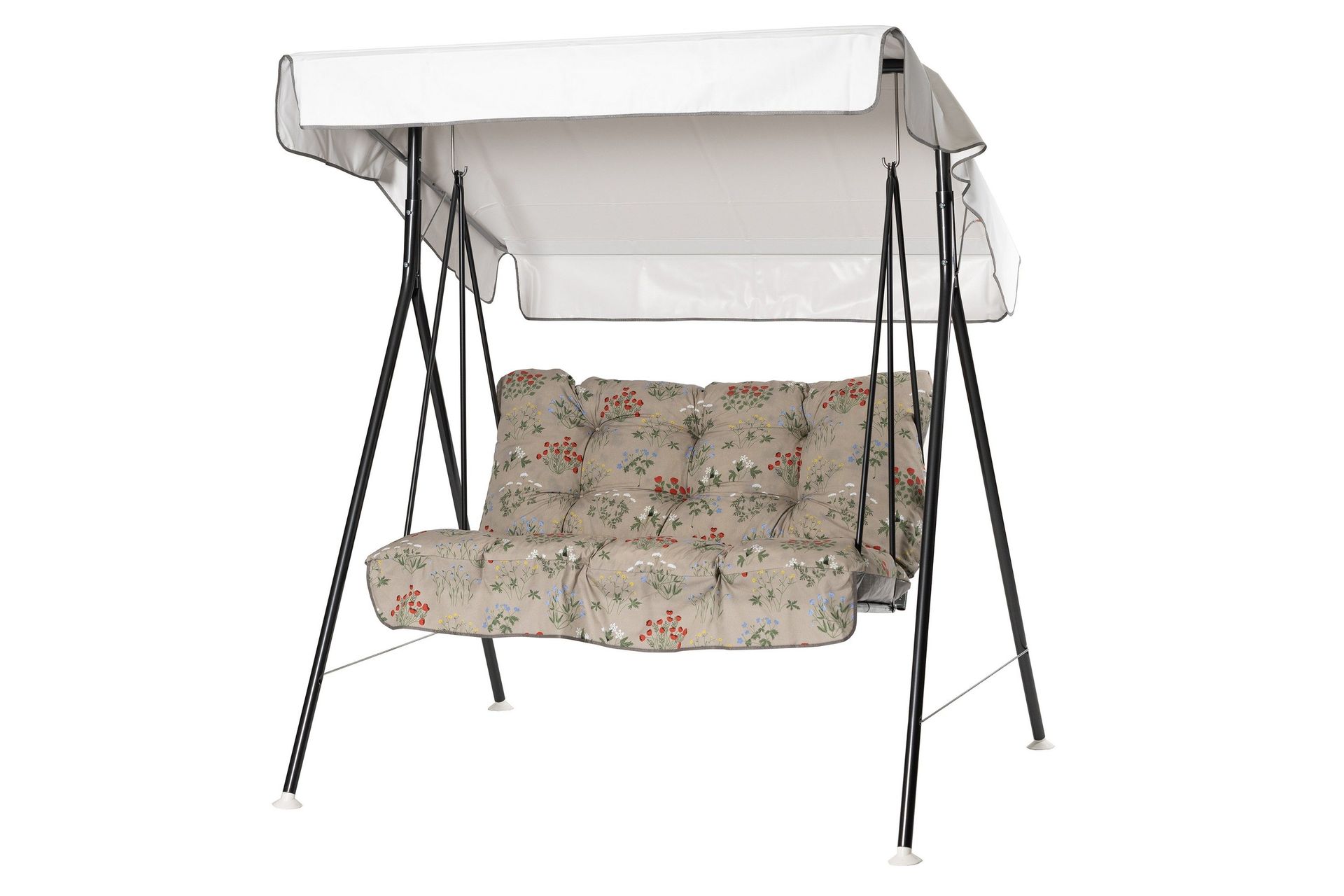 Duetto Komplett Hammock 130 cm - Grå/Blommig