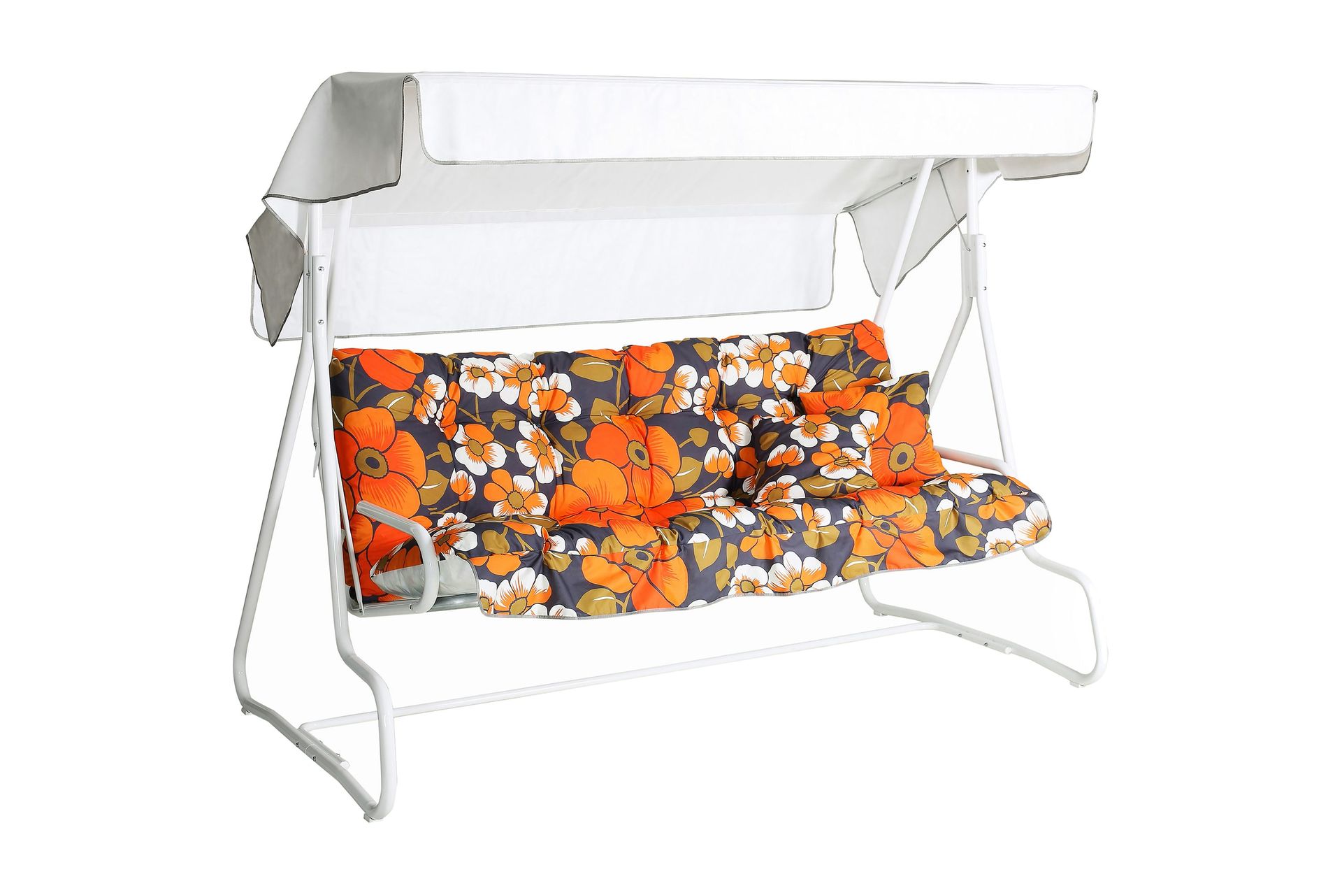 De Luxe 3- pers. hammock, 77B - Vit/Orange