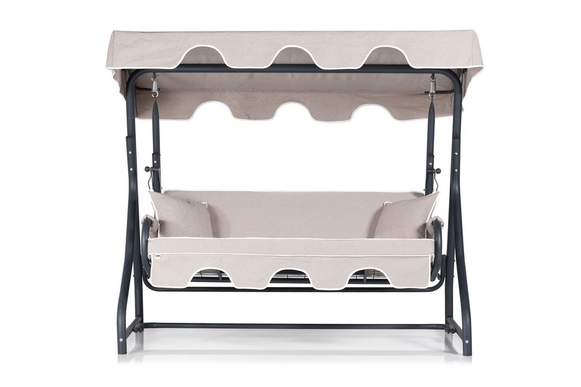Gowanda 3-sits Hammock med Tak - Beige/Svart
