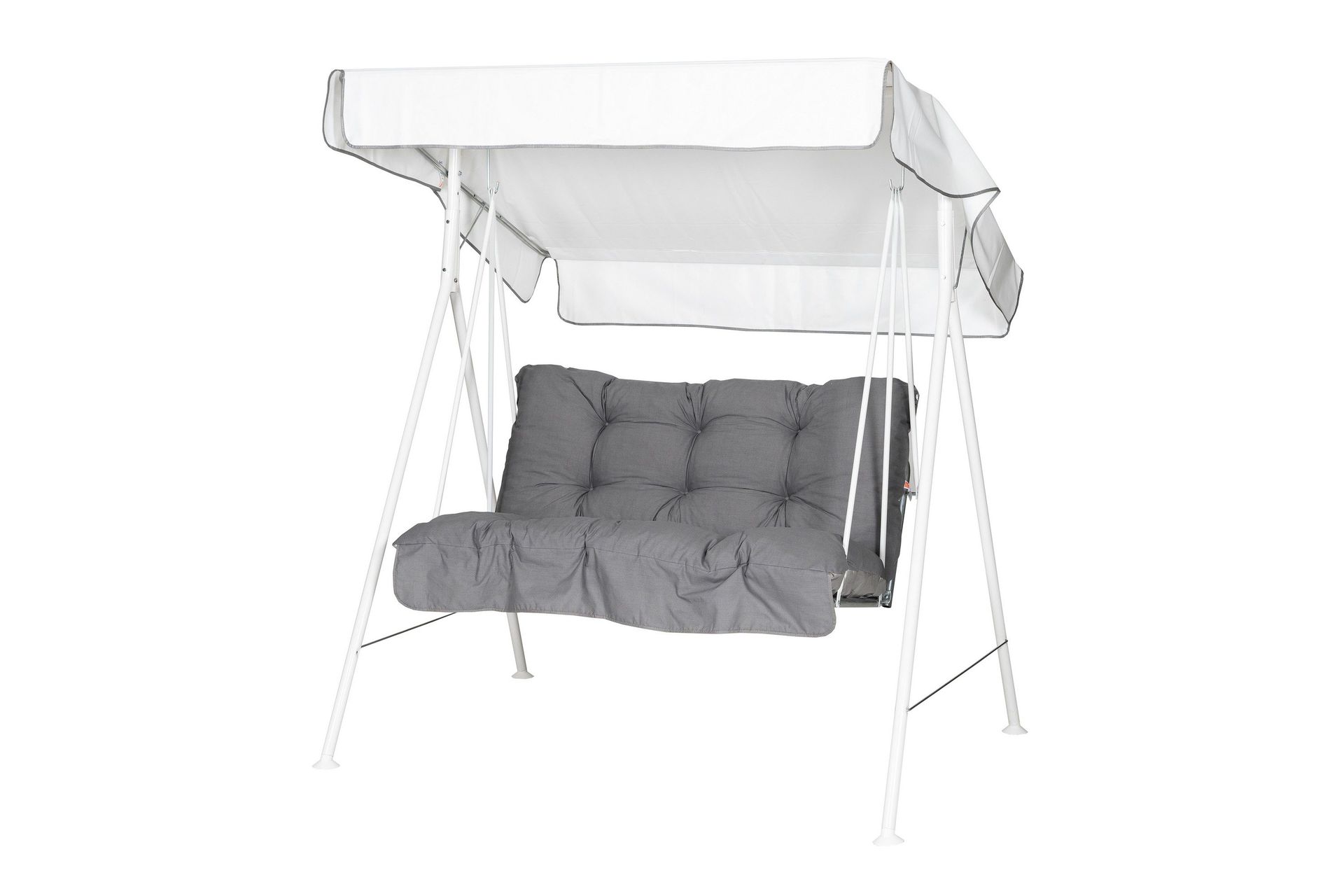 Tritante Komplett Hammock 130 cm - Vit/Grå