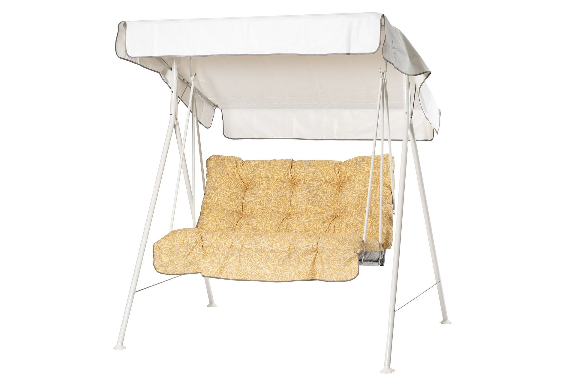 Tritante Komplett Hammock 130 cm - Vit/Gul