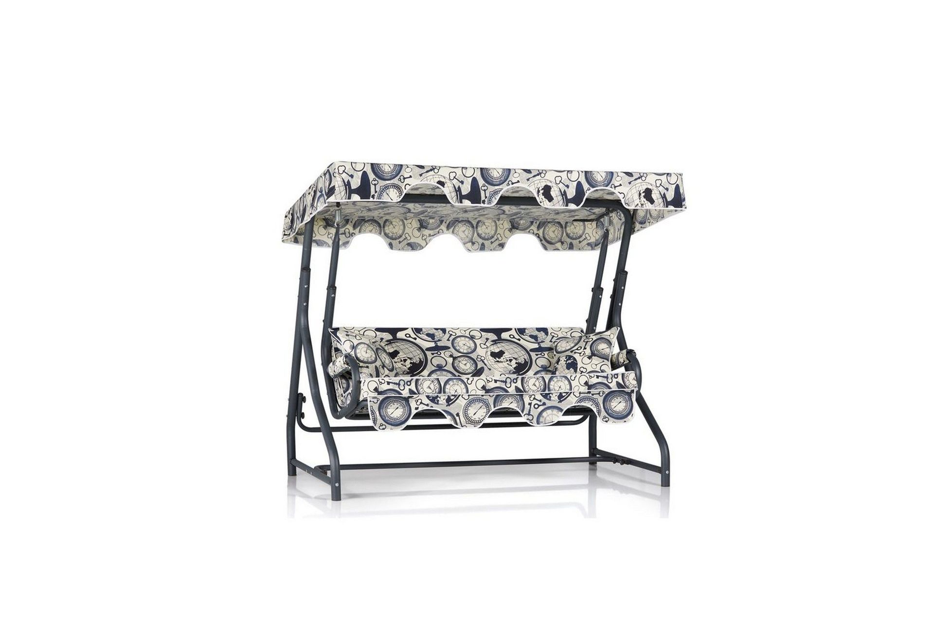 trädgårds trippel gungstol colomieuan svart / grädde - svart / grädde