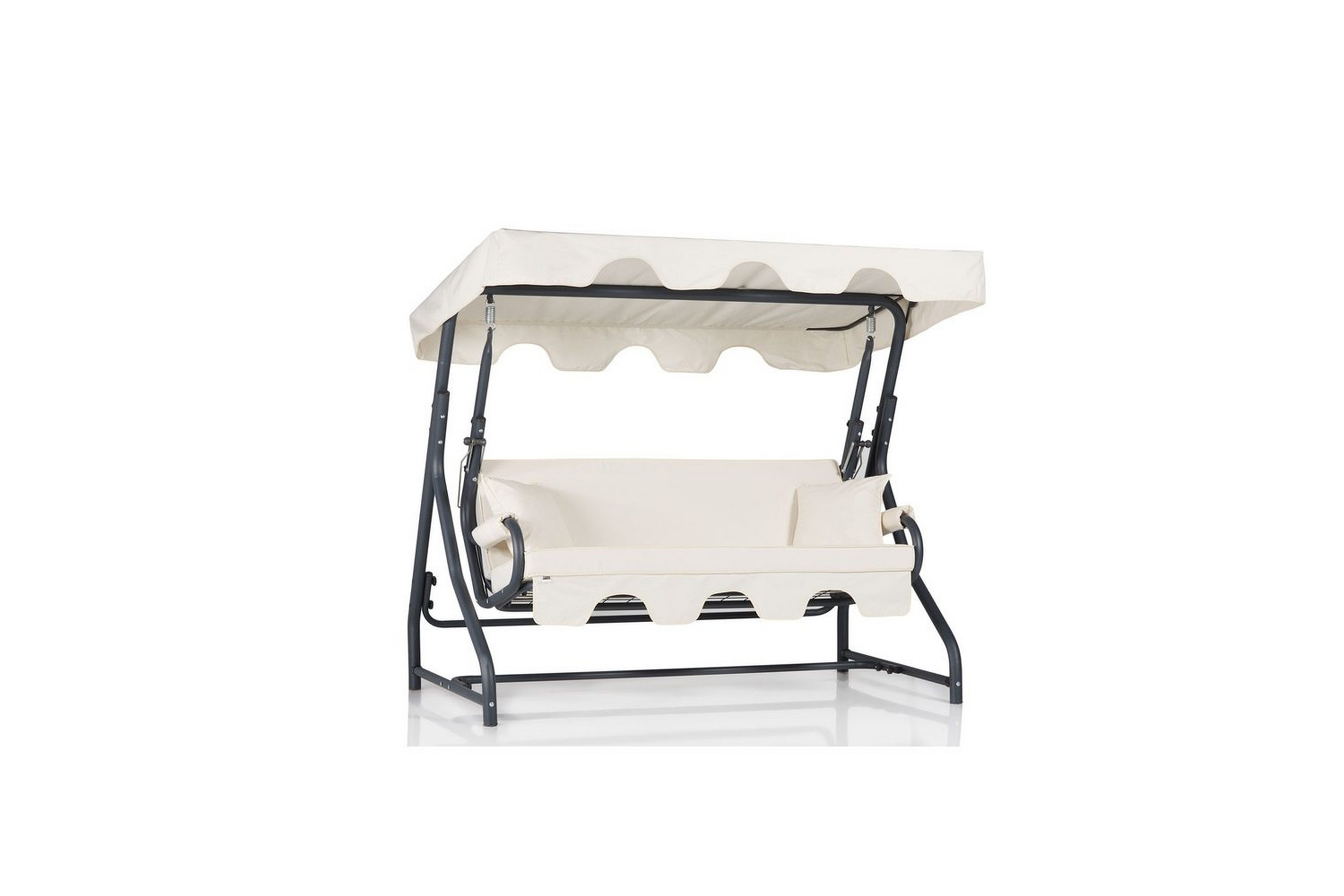 trädgårds trippel gungstol gowanda (200 x 165 x 110 cm) vit - vit