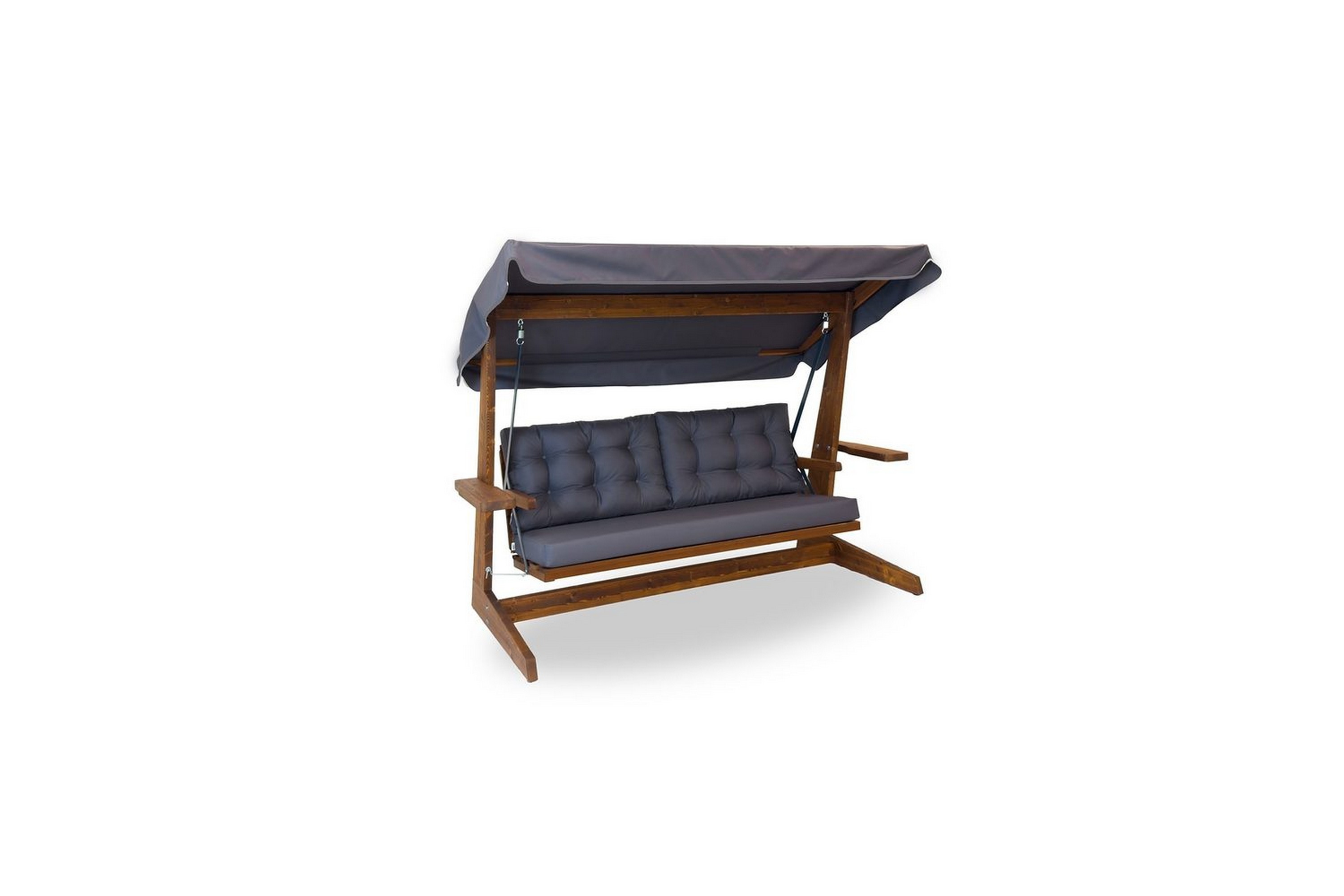 trädgårds trippel gungstol viva antracit - antracit, 237 x 100 x 175 cm