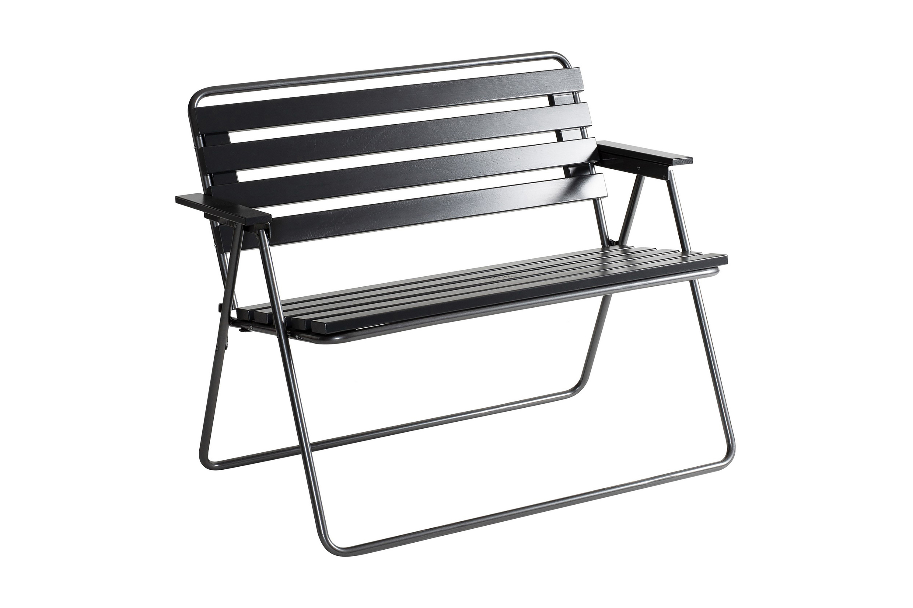 2-sits Bänk Utomhus Retro 322 Svart/GråVarax