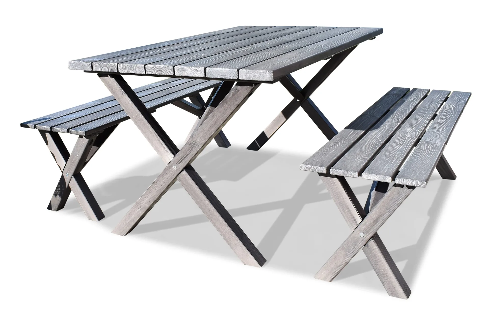 Matgrupp Utomhus Scottsdale 150 cm + 4 Kungshamn Stol Shabby Chic - KWA