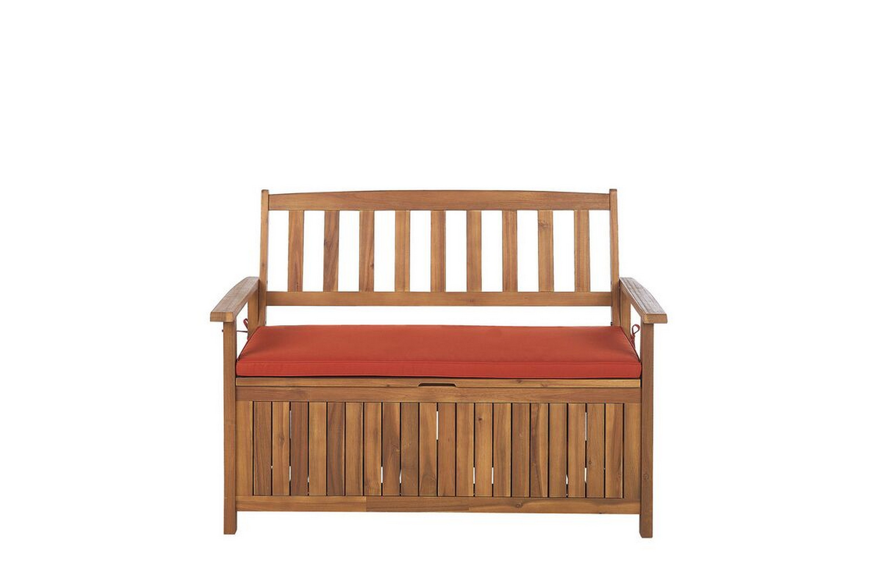 Trädgårdsbänk 120 cm akaciaträterrakotta SOVANA Tränatur