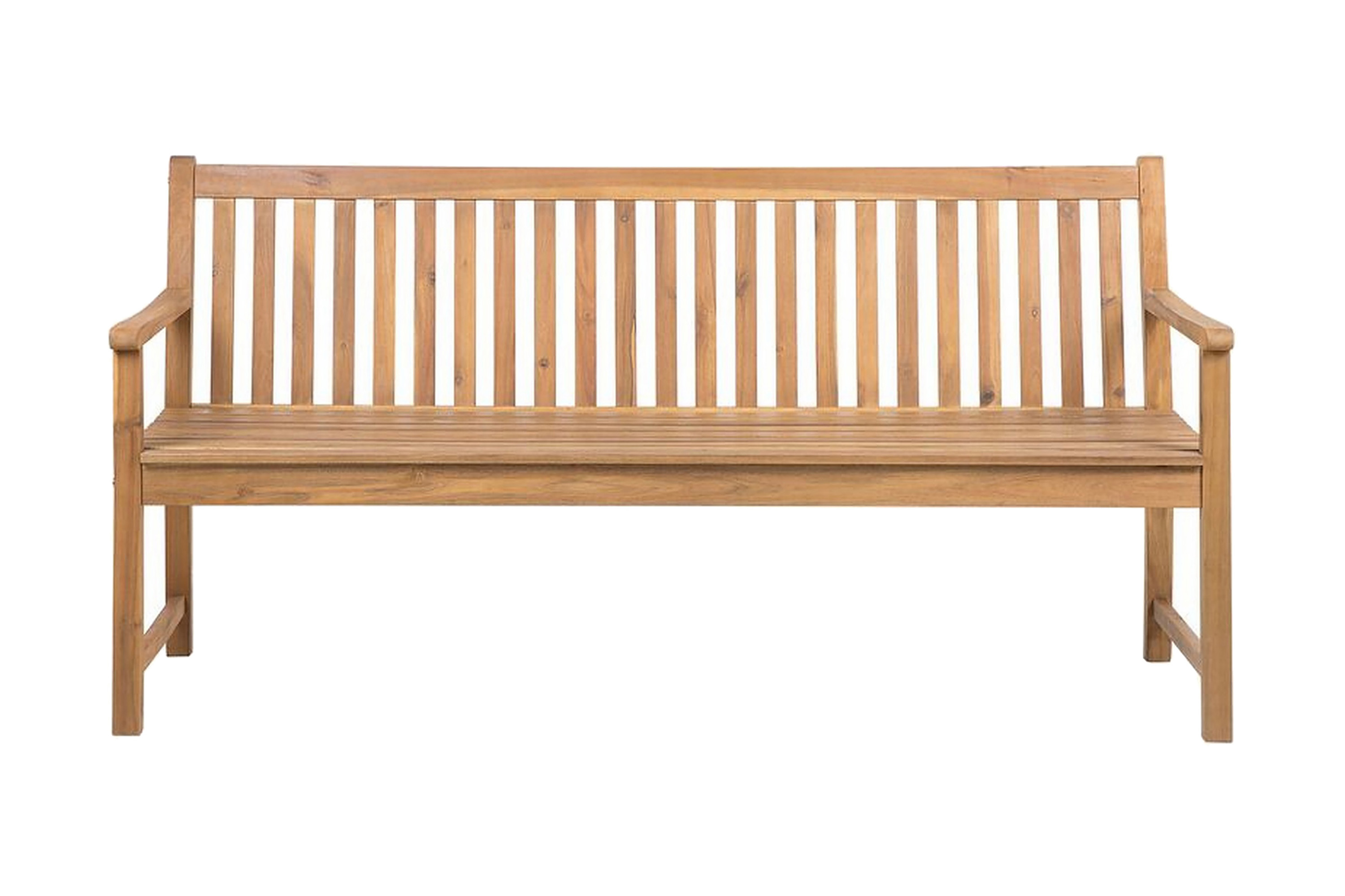 Trädgårdsbänk akaciaträljusbrun 180 cm VIVARA Tränatur