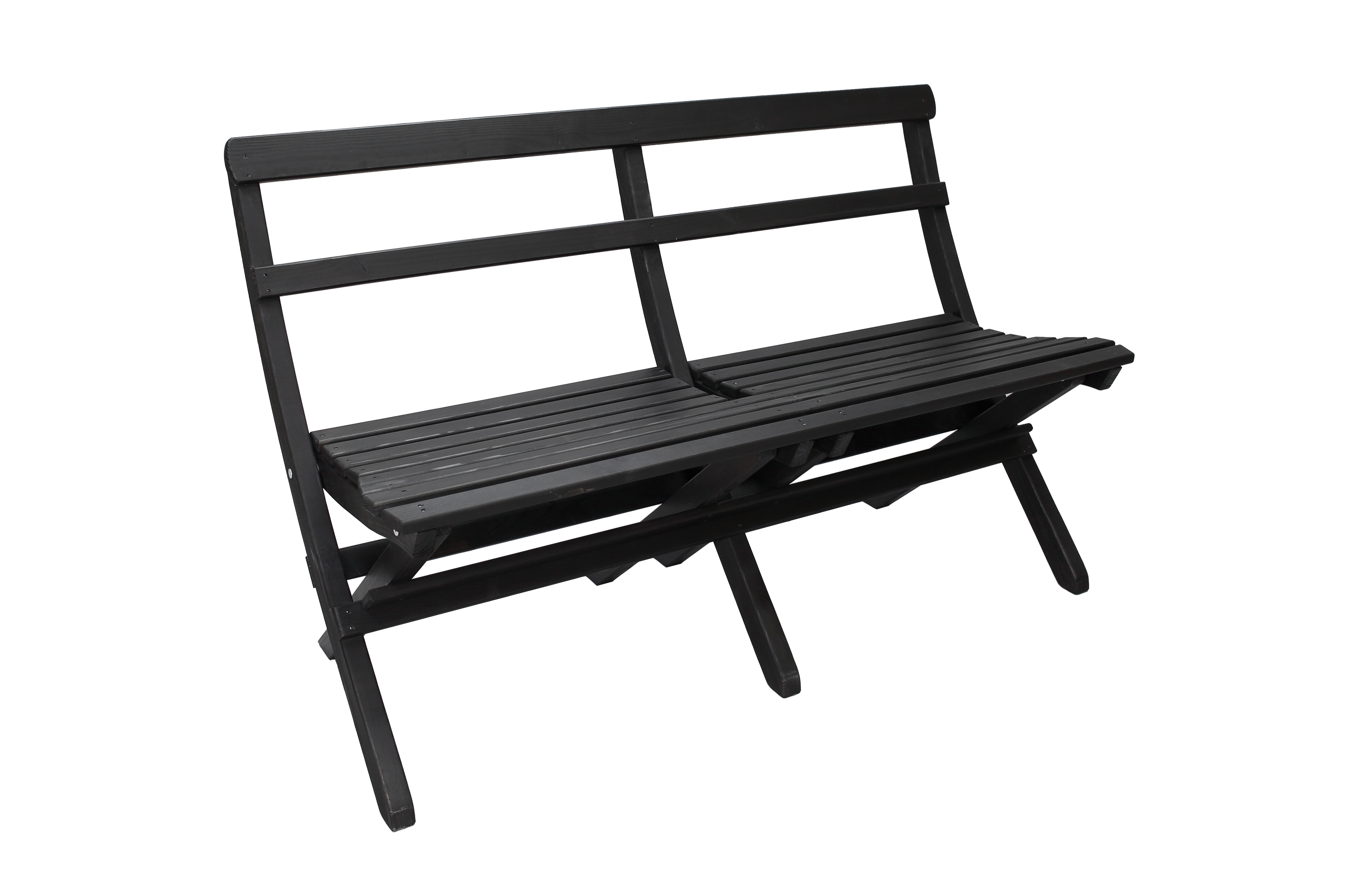 Utebänk Larios 130 cm Svart