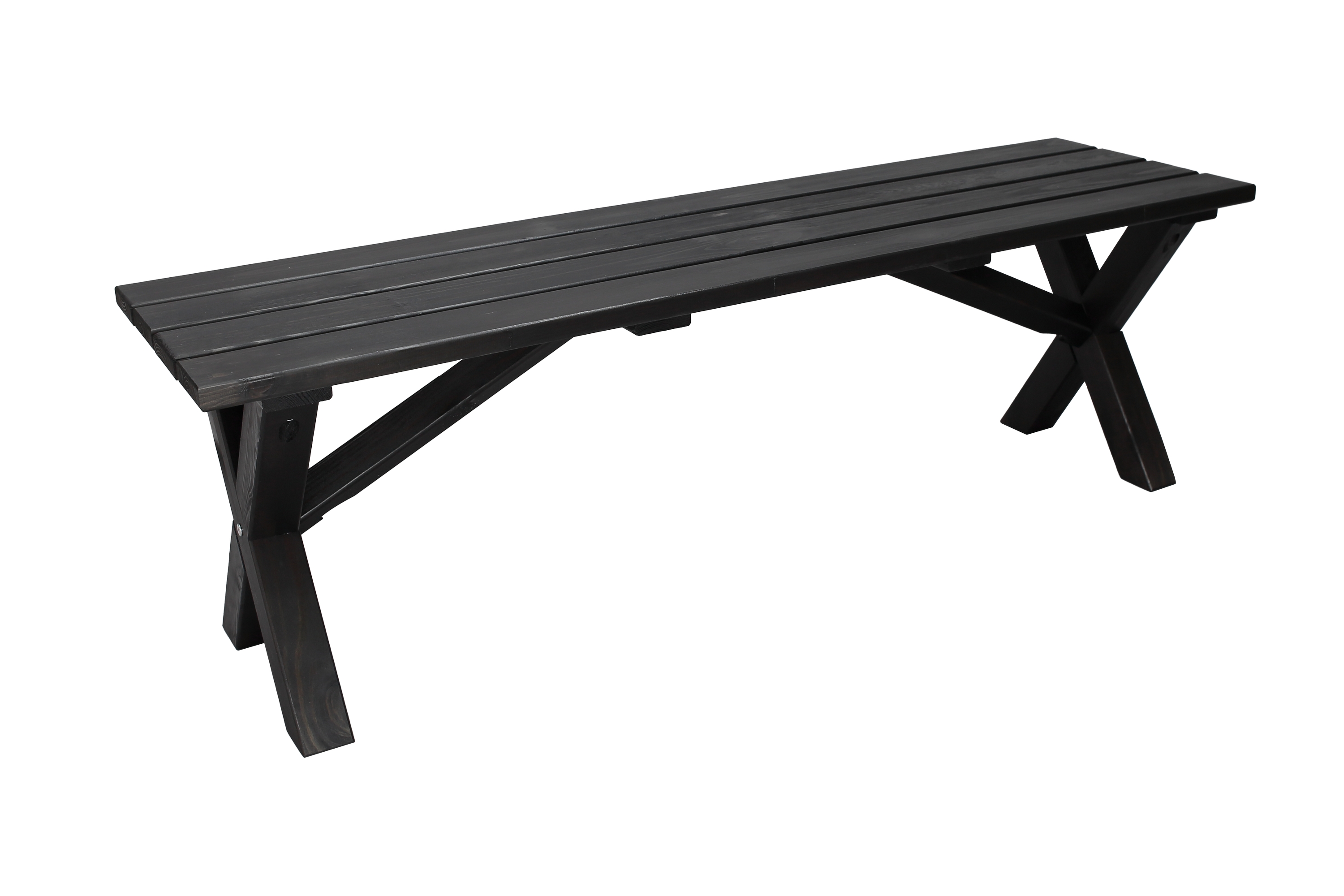 Utebänk Lietinna 140 cm Svart