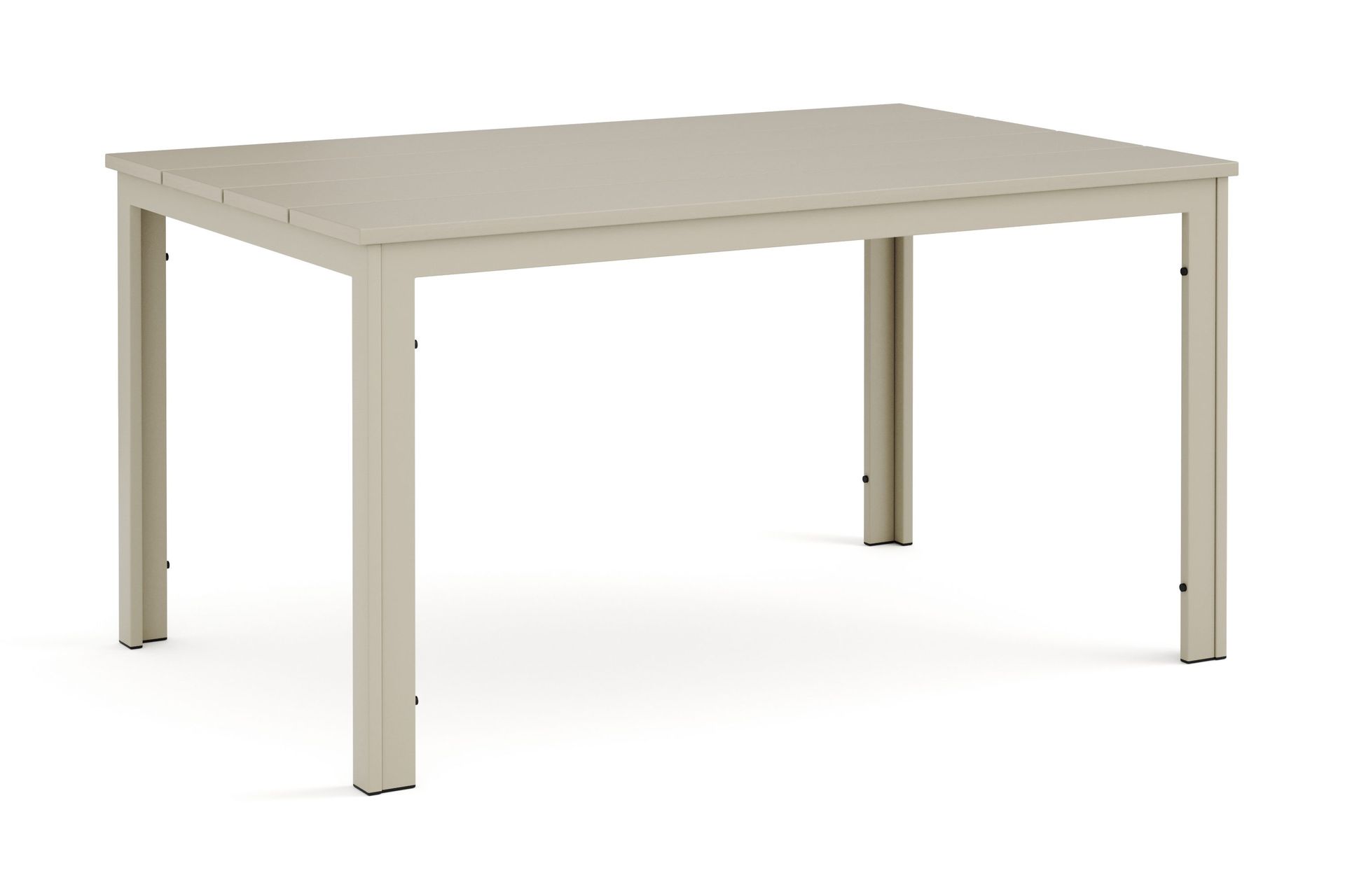 Tunis Rektangulärt Matbord utomhus 140x90 cm i plast och metall - Beige