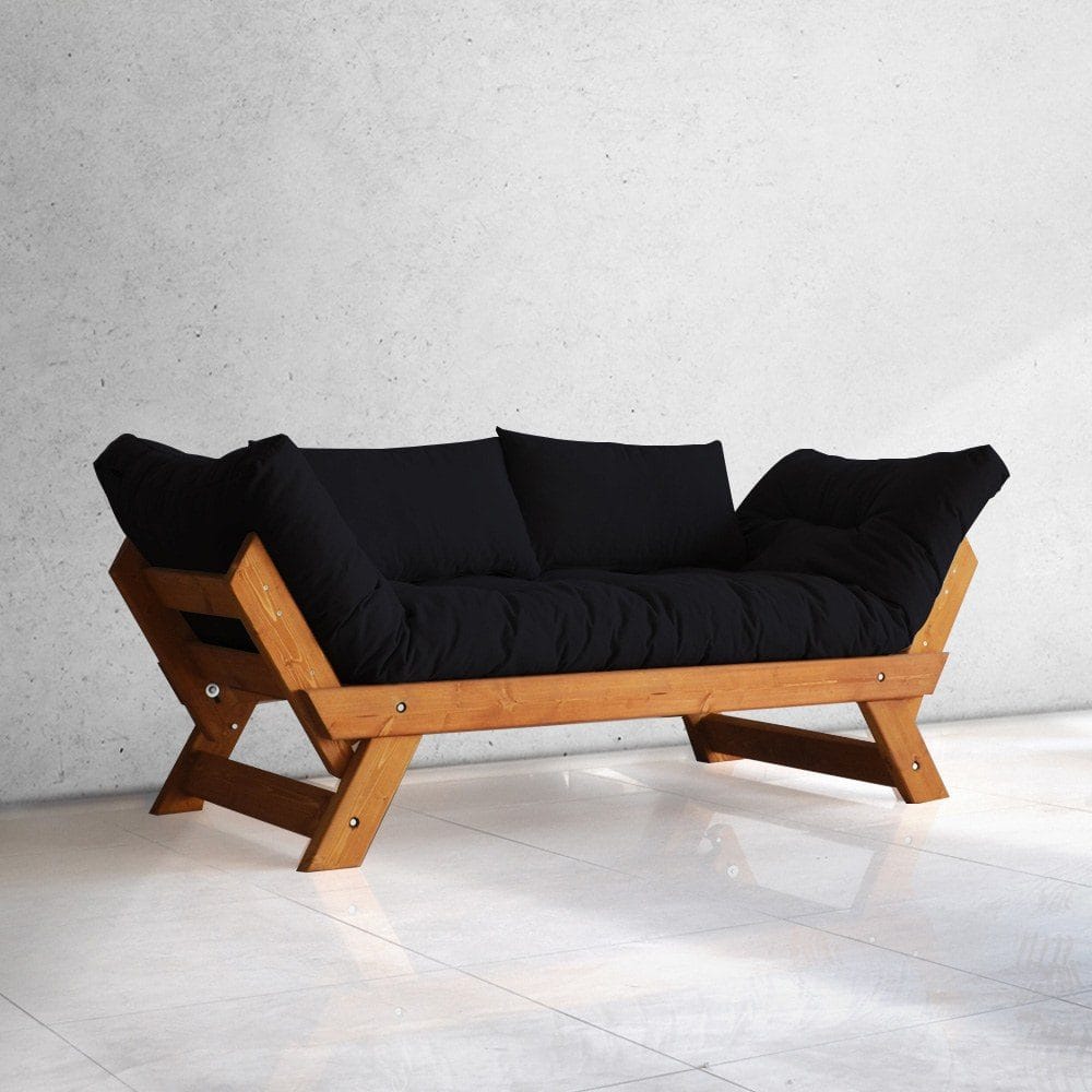 Zylar 2-sits B&auml;ddsoffa - Svart