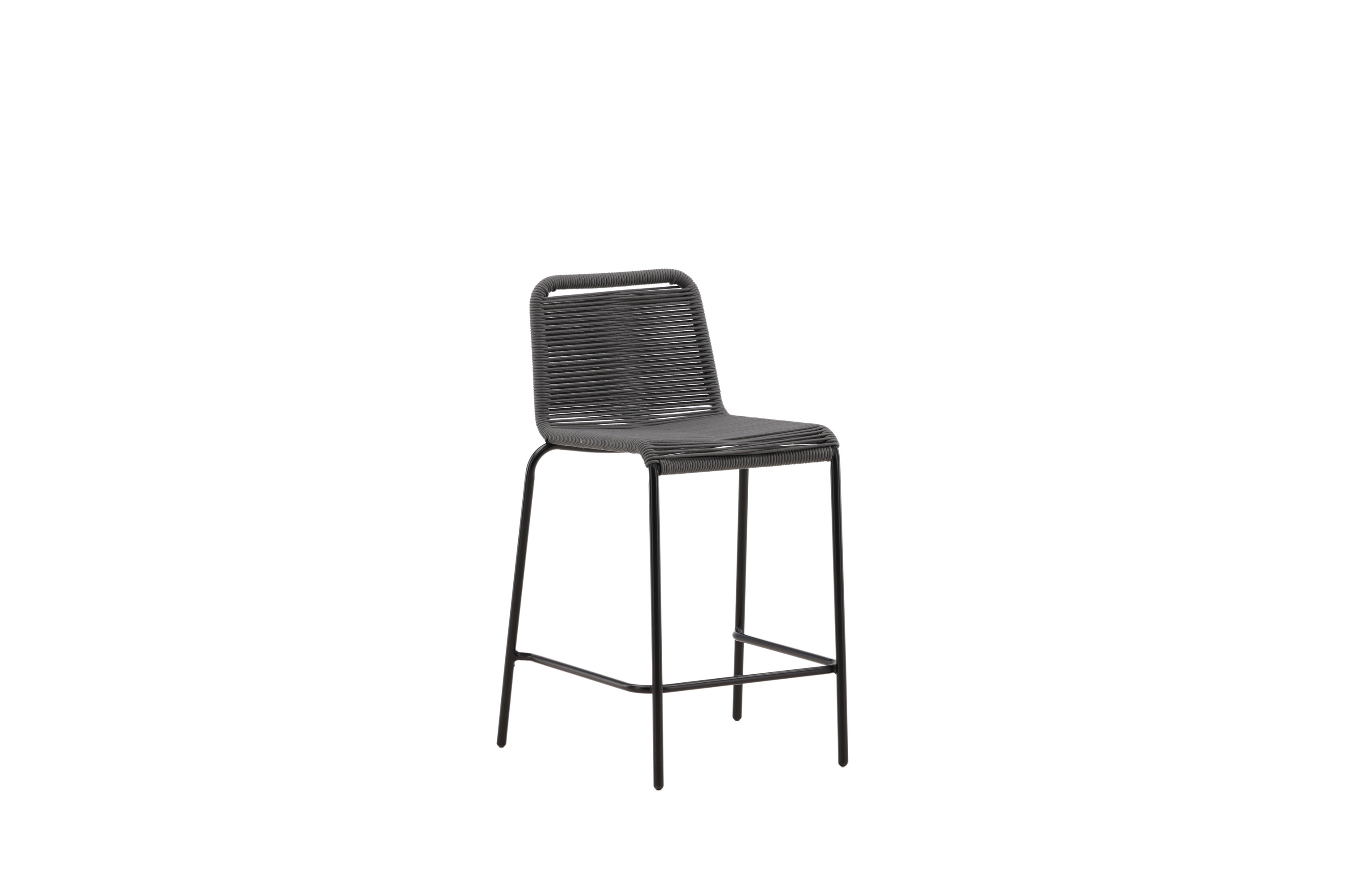 Lindos Barstol Utomhus Mörkgrå
