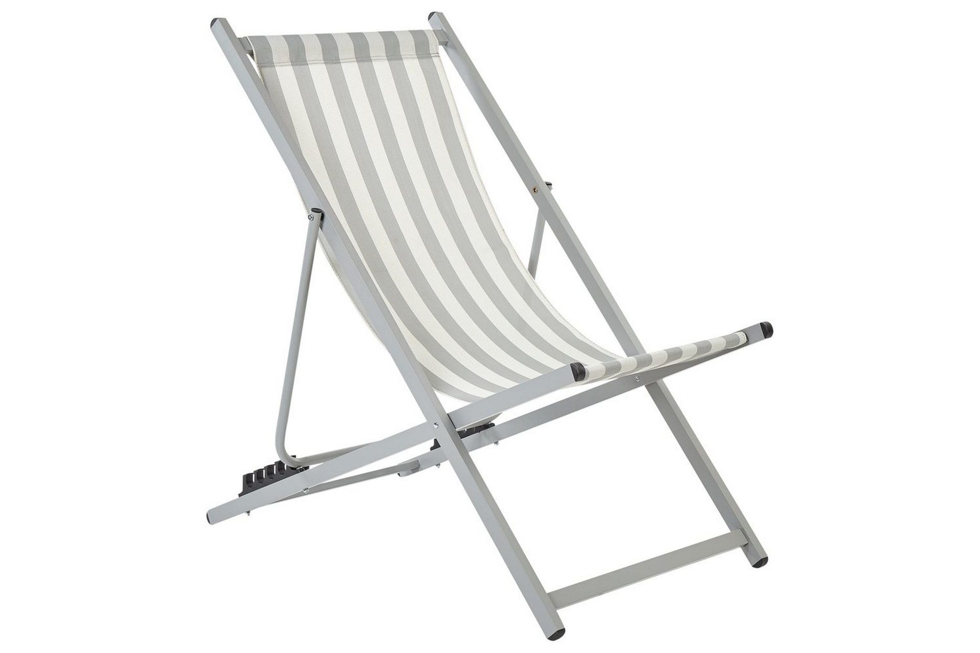 däckstol hopfällbar locri ii - vit, grå