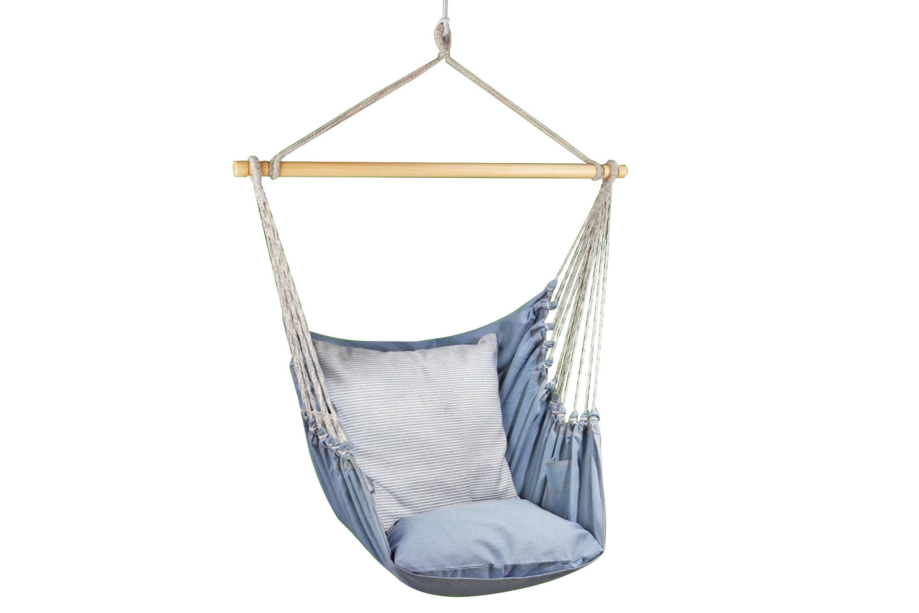 HammockUtestol Denim 130x127cm Tyg-100%Bomull Blå