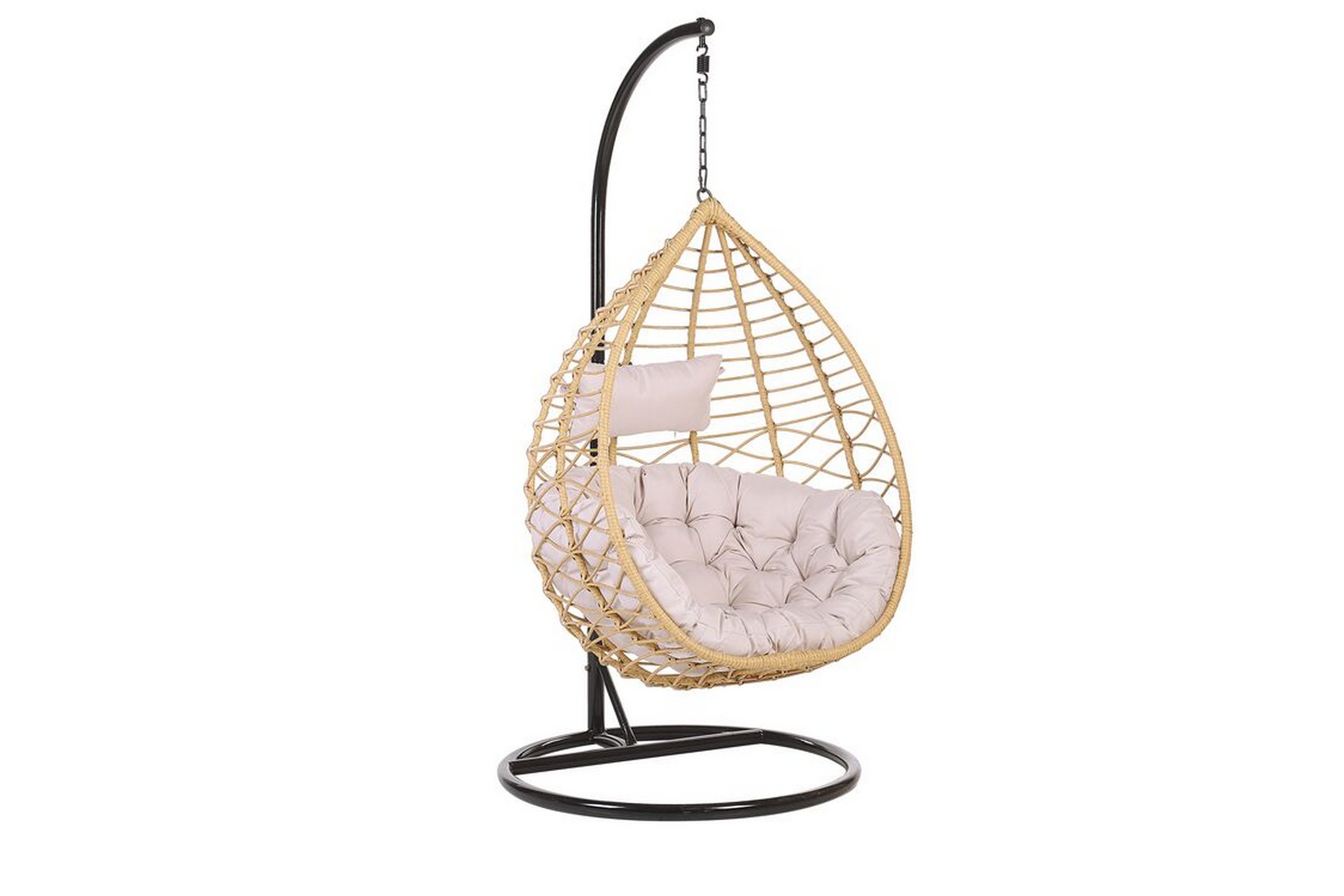 hängstol utomhus broakulla med stativ - beige