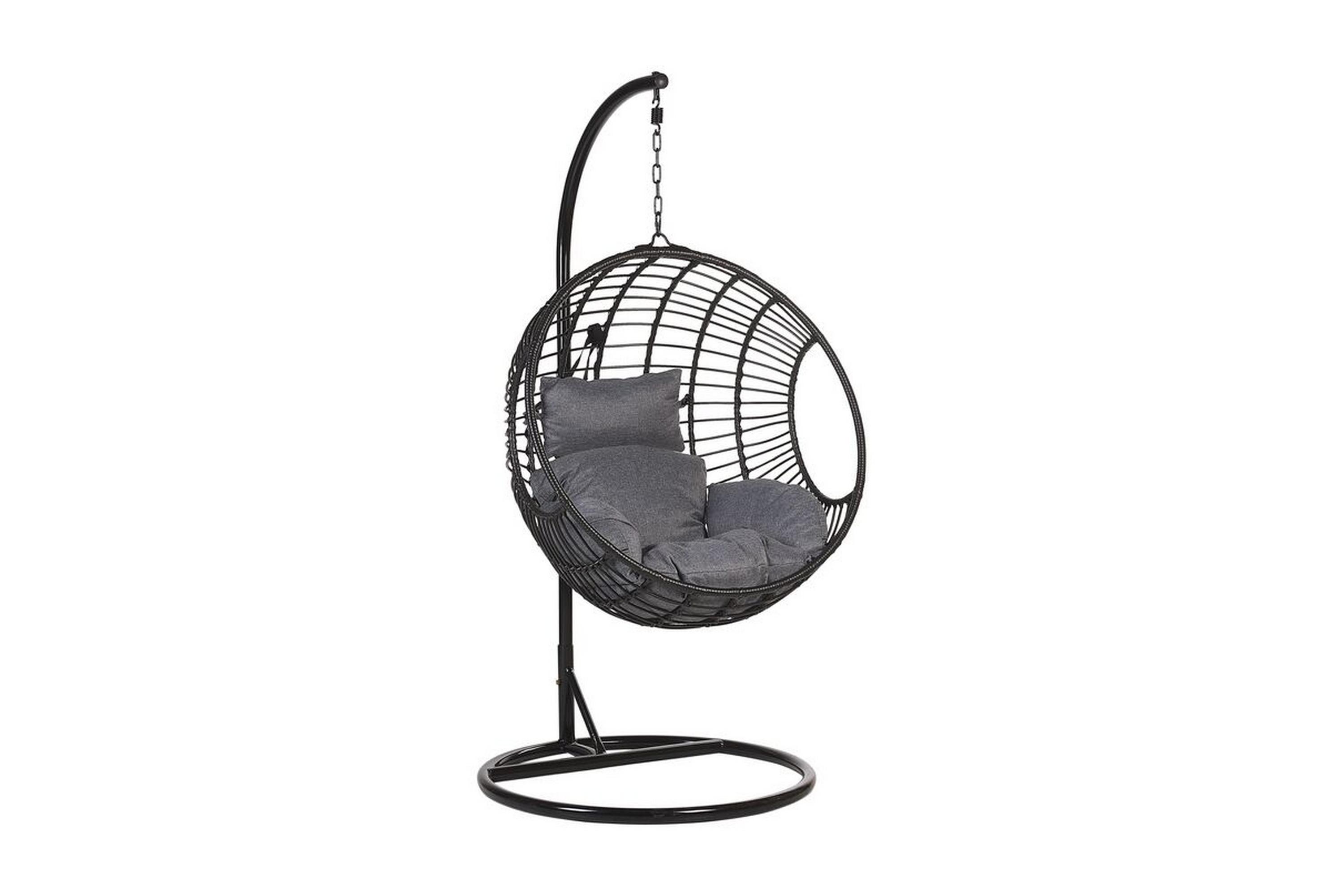 hängstol utomhus bunsta med stativ - svart