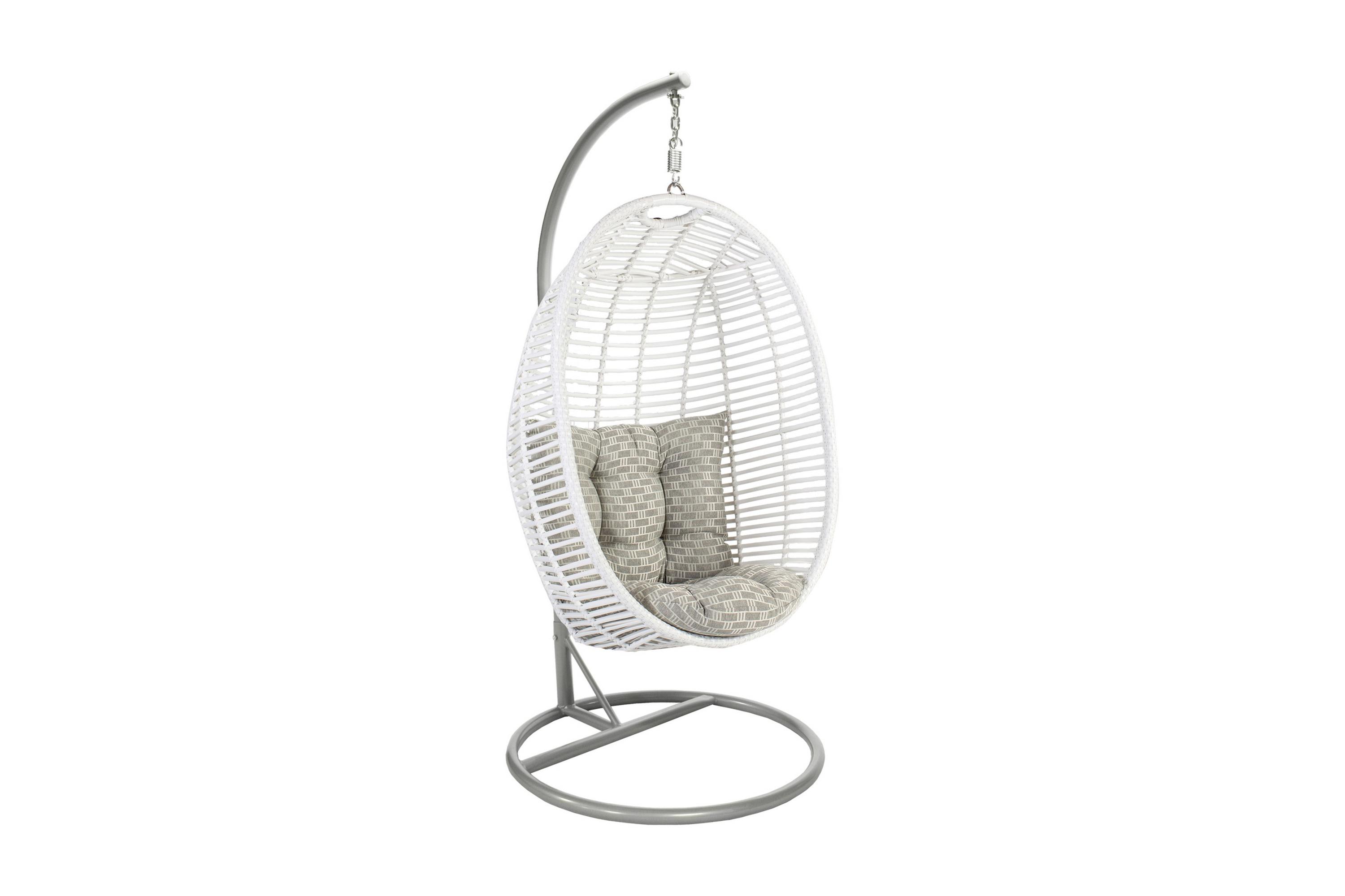 Hängstol Utomhus Cora Med Kuddar 96x96xh198 cm Vit