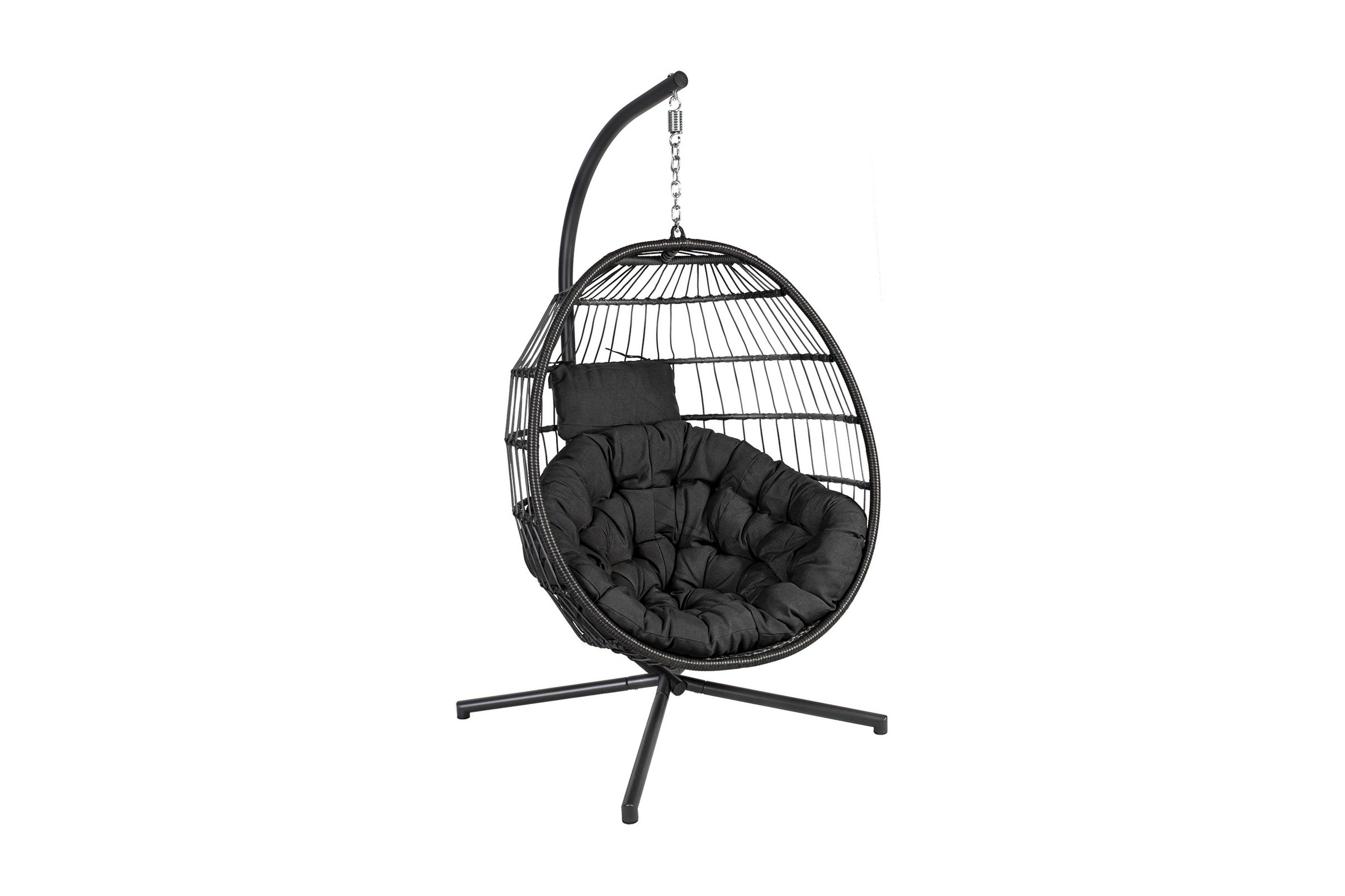Hängstol Utomhus WELS med kuddar 95x95x198cm grå