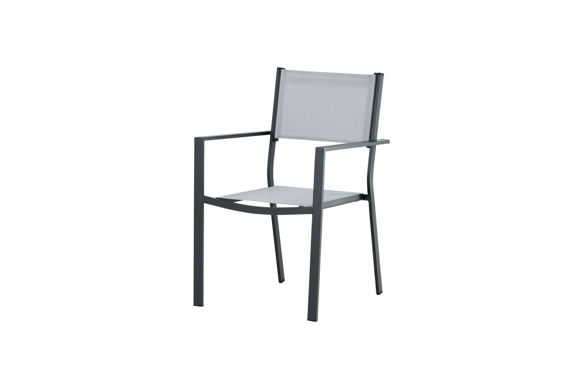 Copacabana Karmstol Utomhus Stapelbar - Svart/Gr&aring;